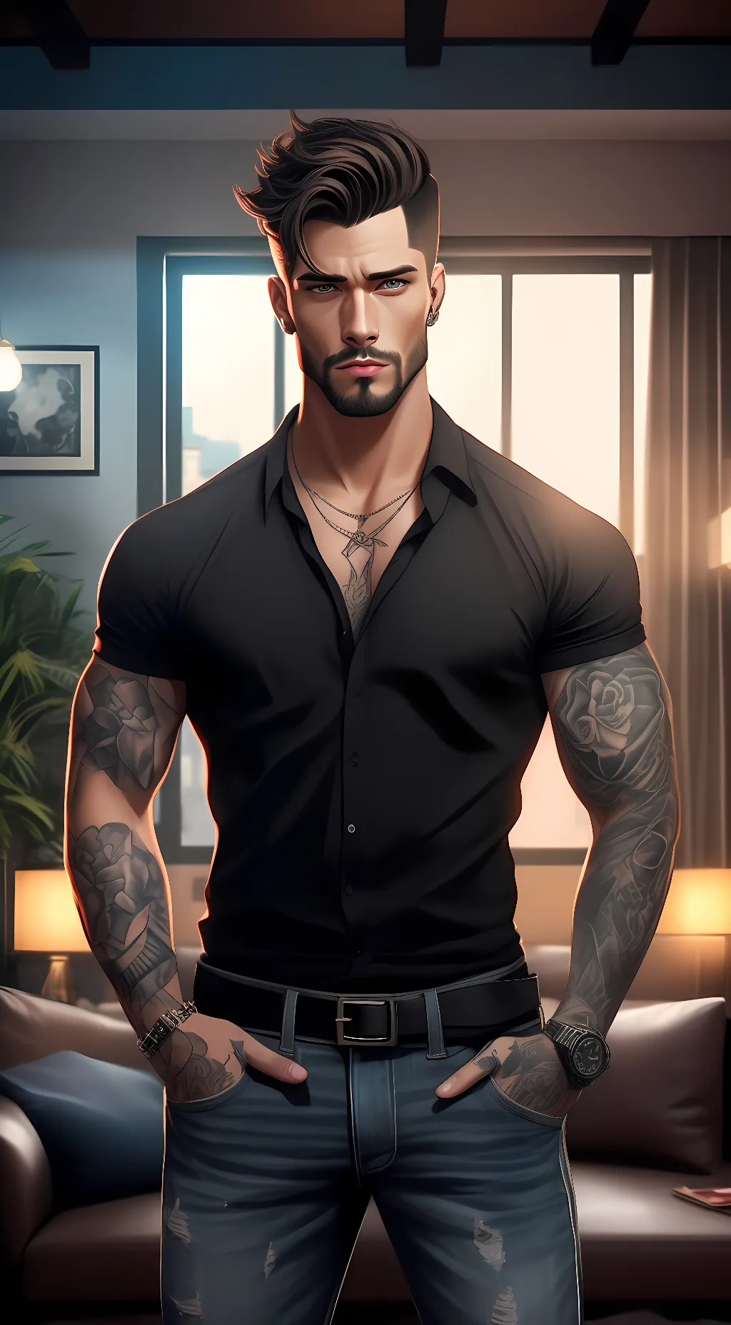 ai character: Damon background