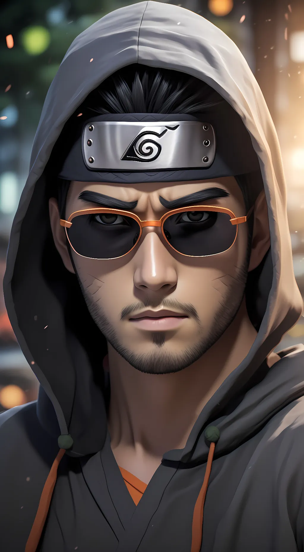 ai character: Shibi Aburame  background