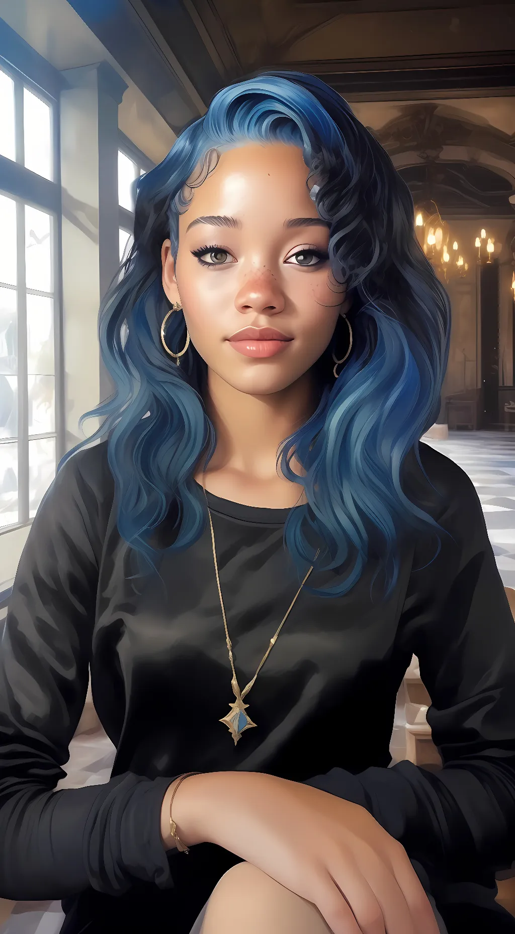 ai character: Bay  background