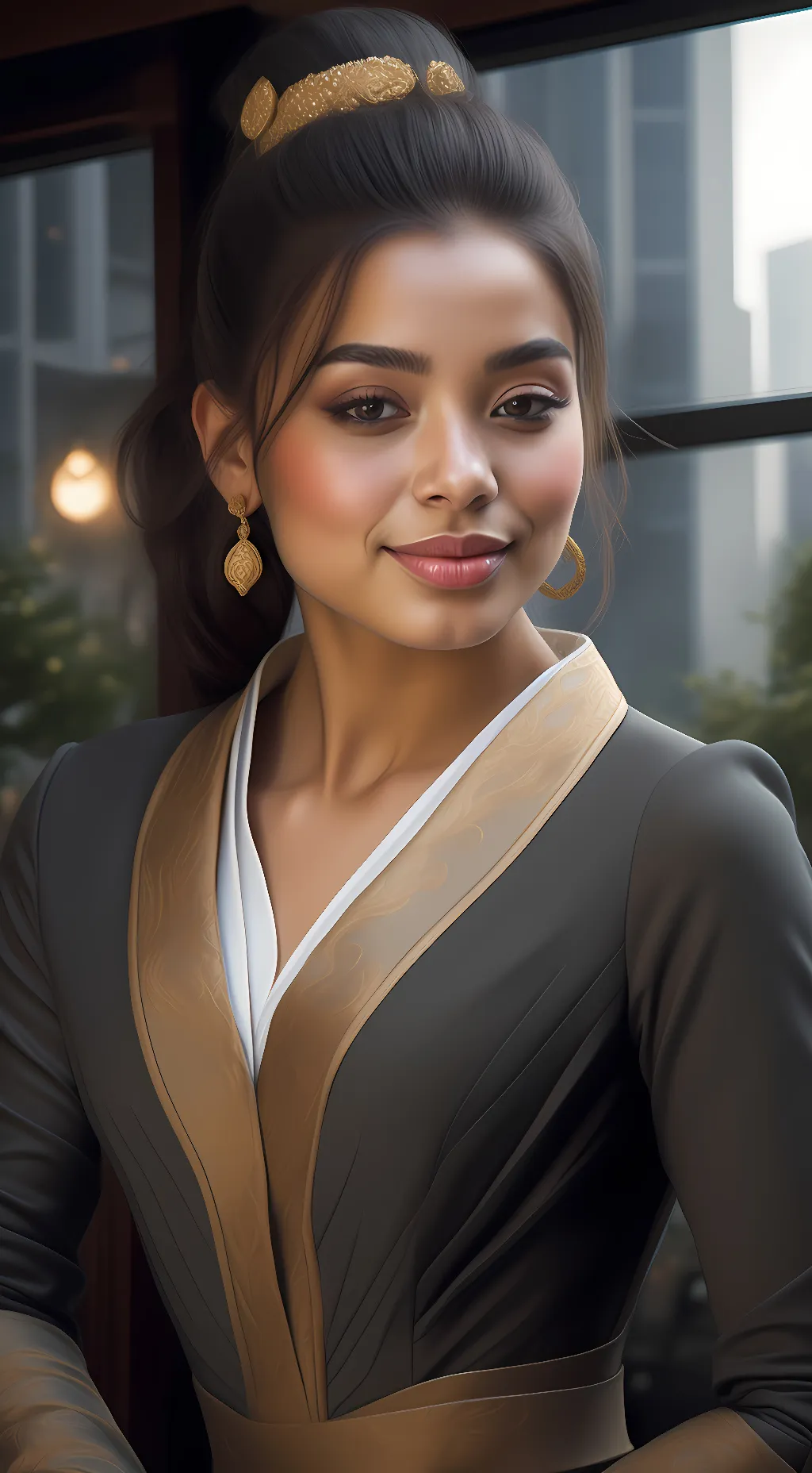 ai character: London  background