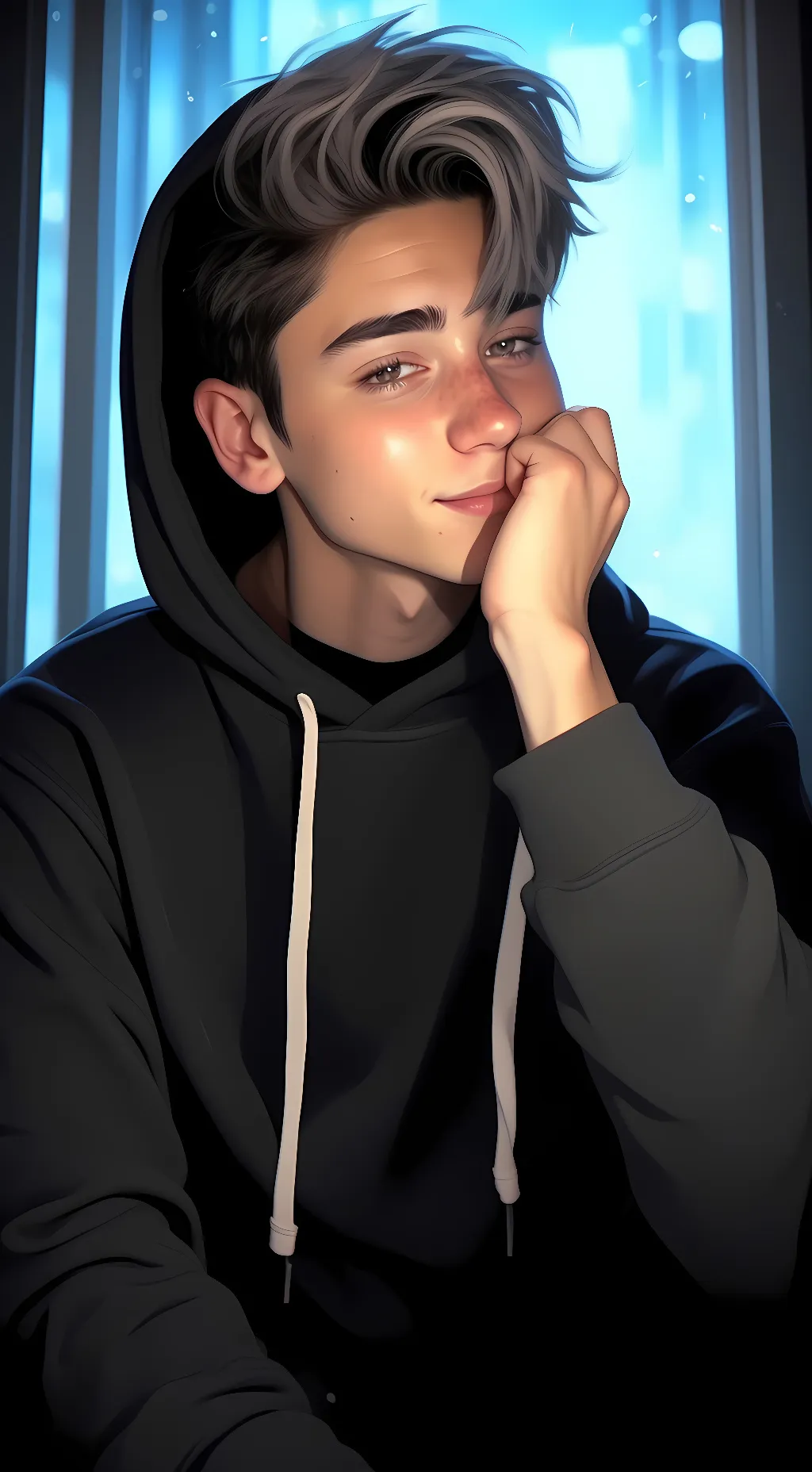 ai character: Dusk background