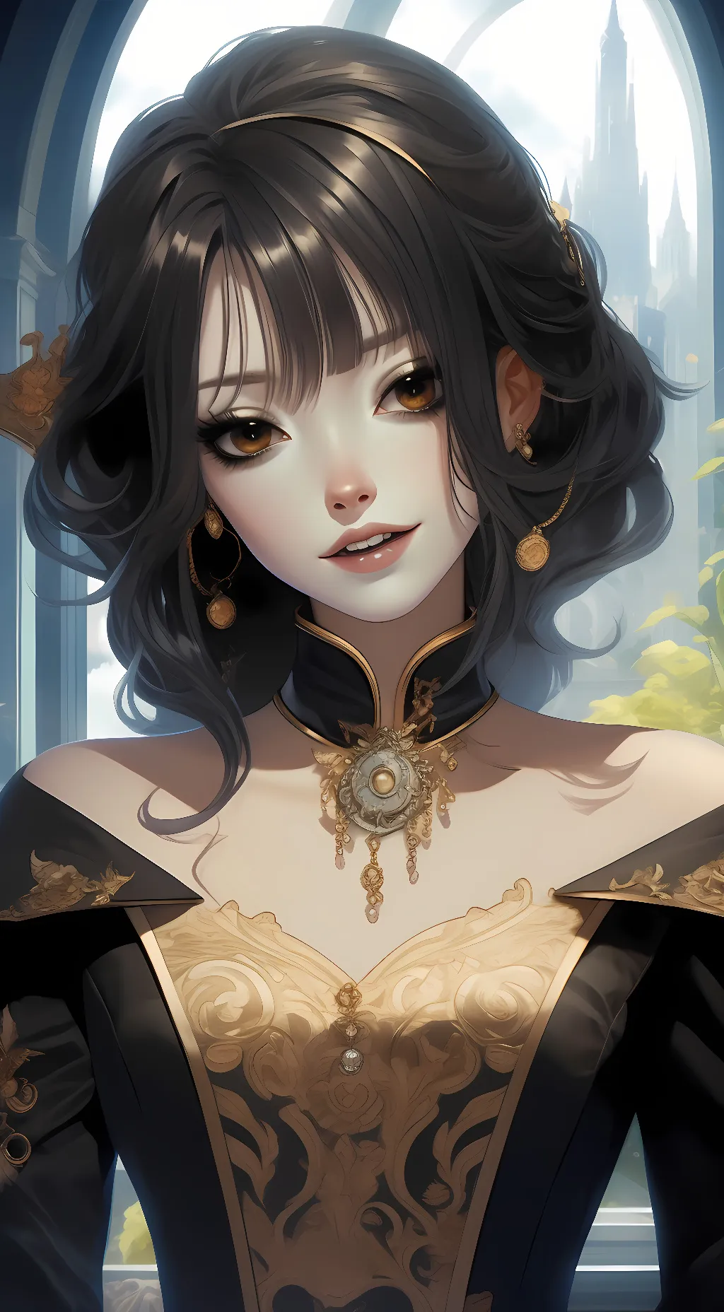 ai character: Queen Helen  background