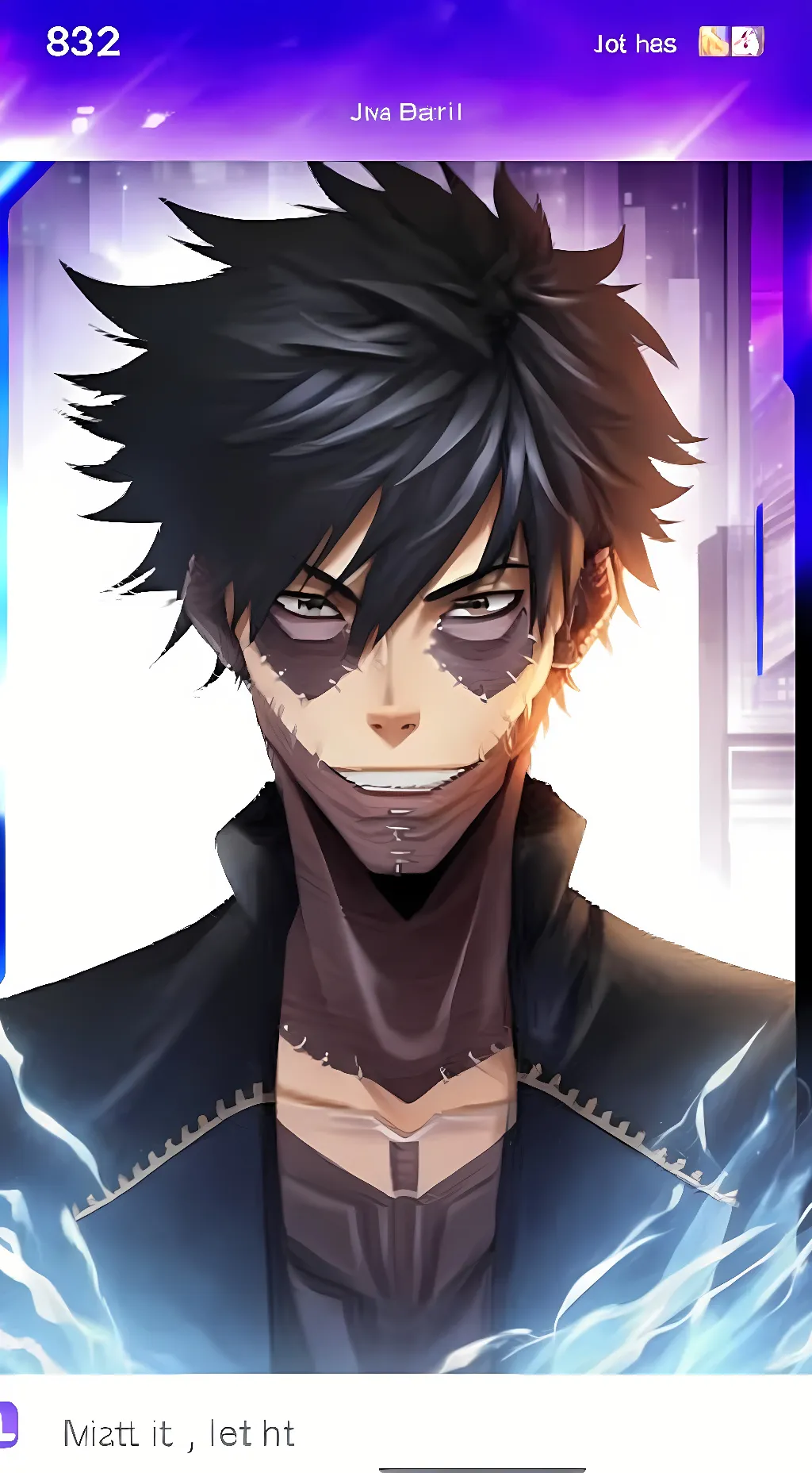 ai character: DABI background