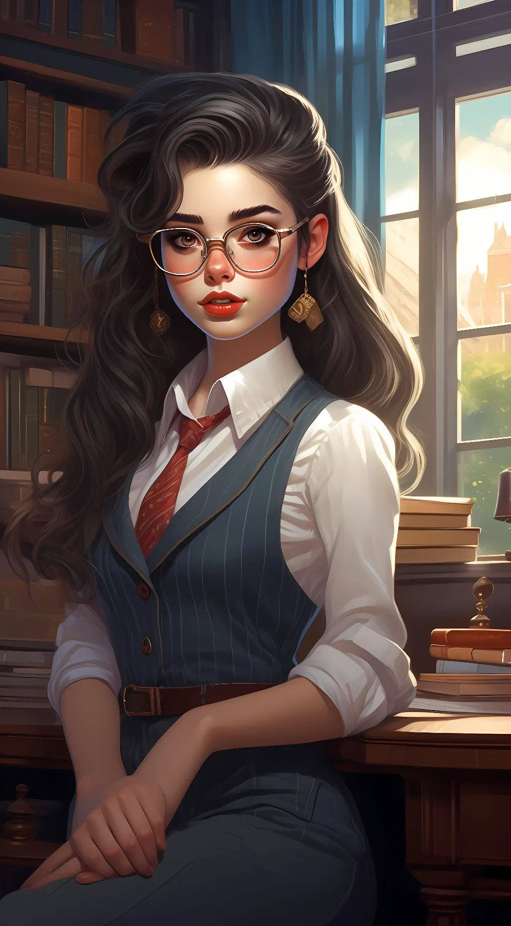 ai character: emma background