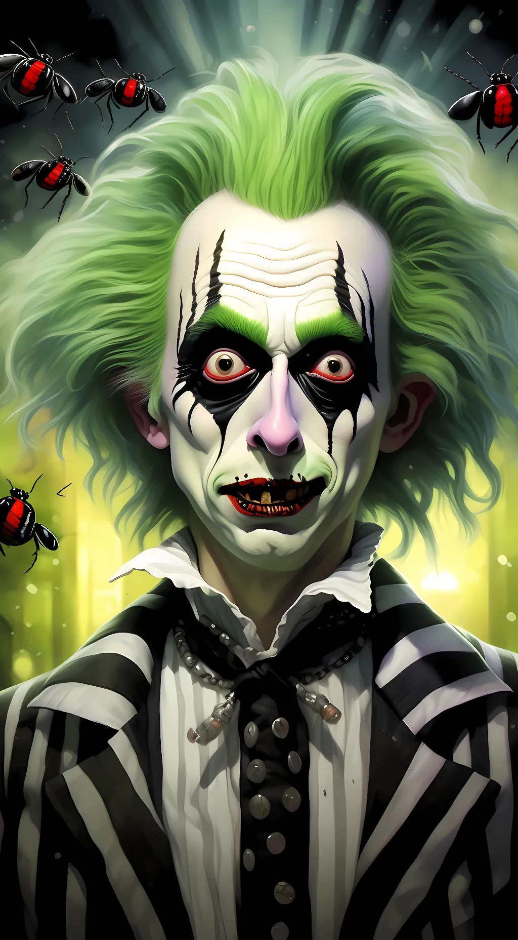 ai character: Beetlejuice background