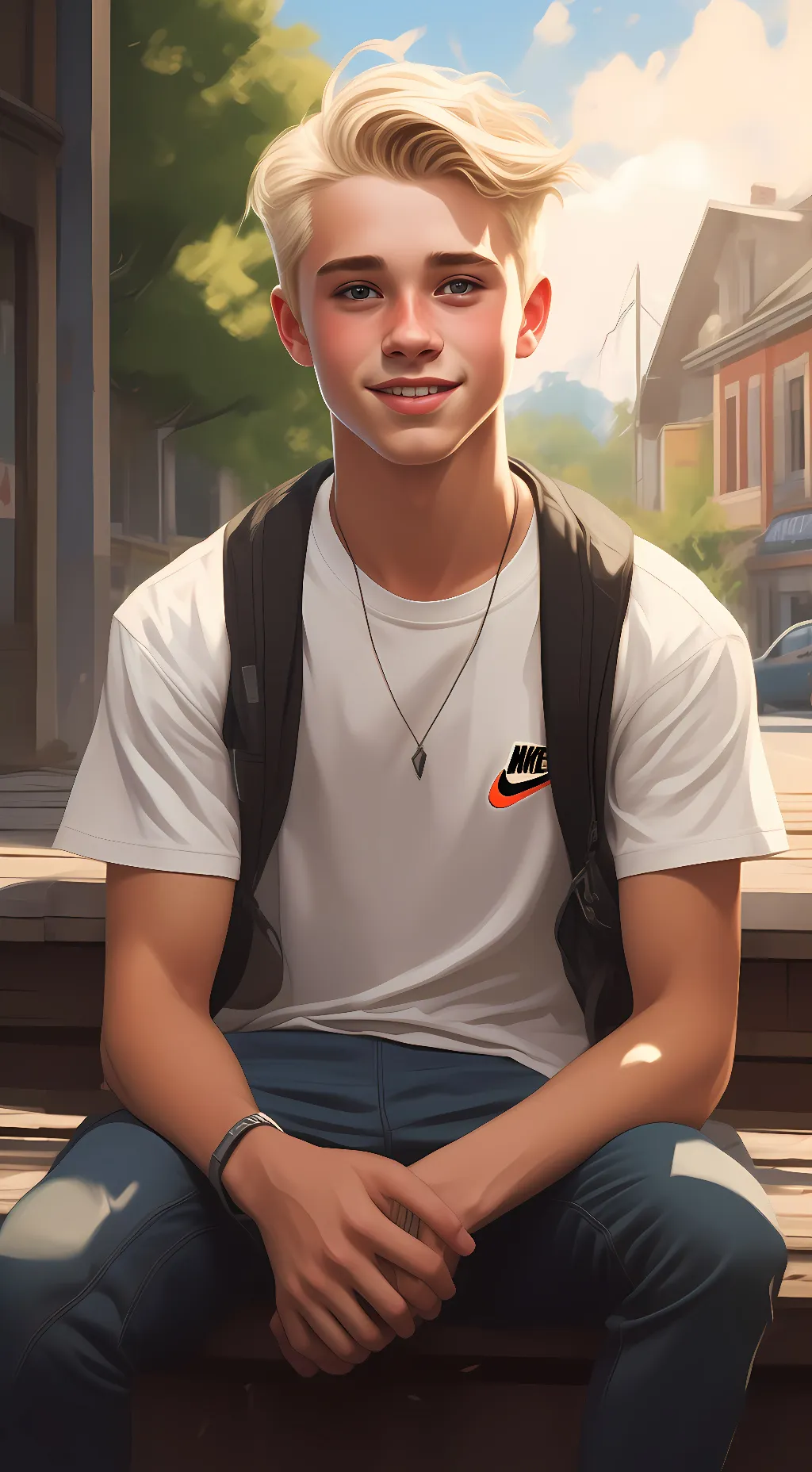 ai character: Sasha background