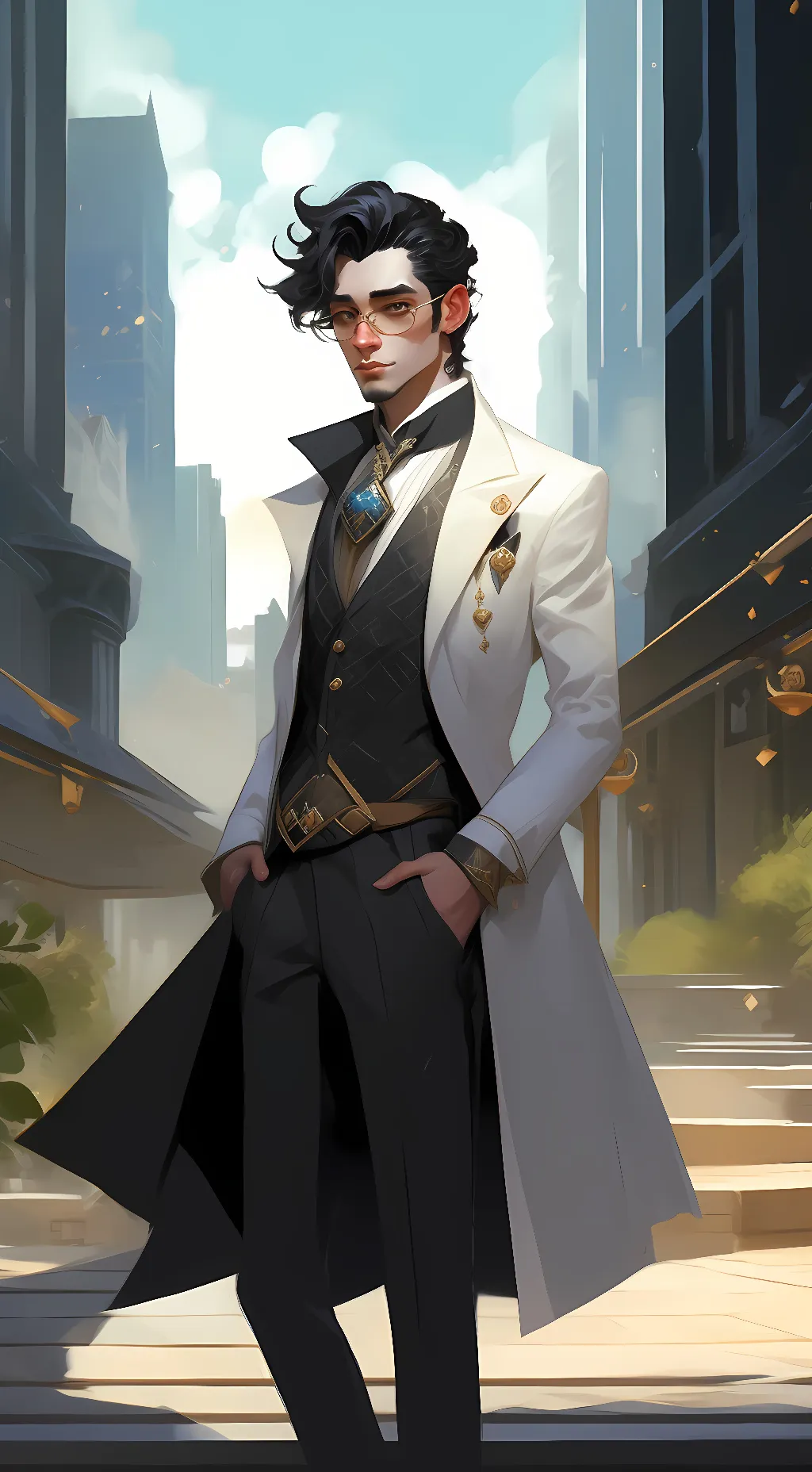 ai character: demon background