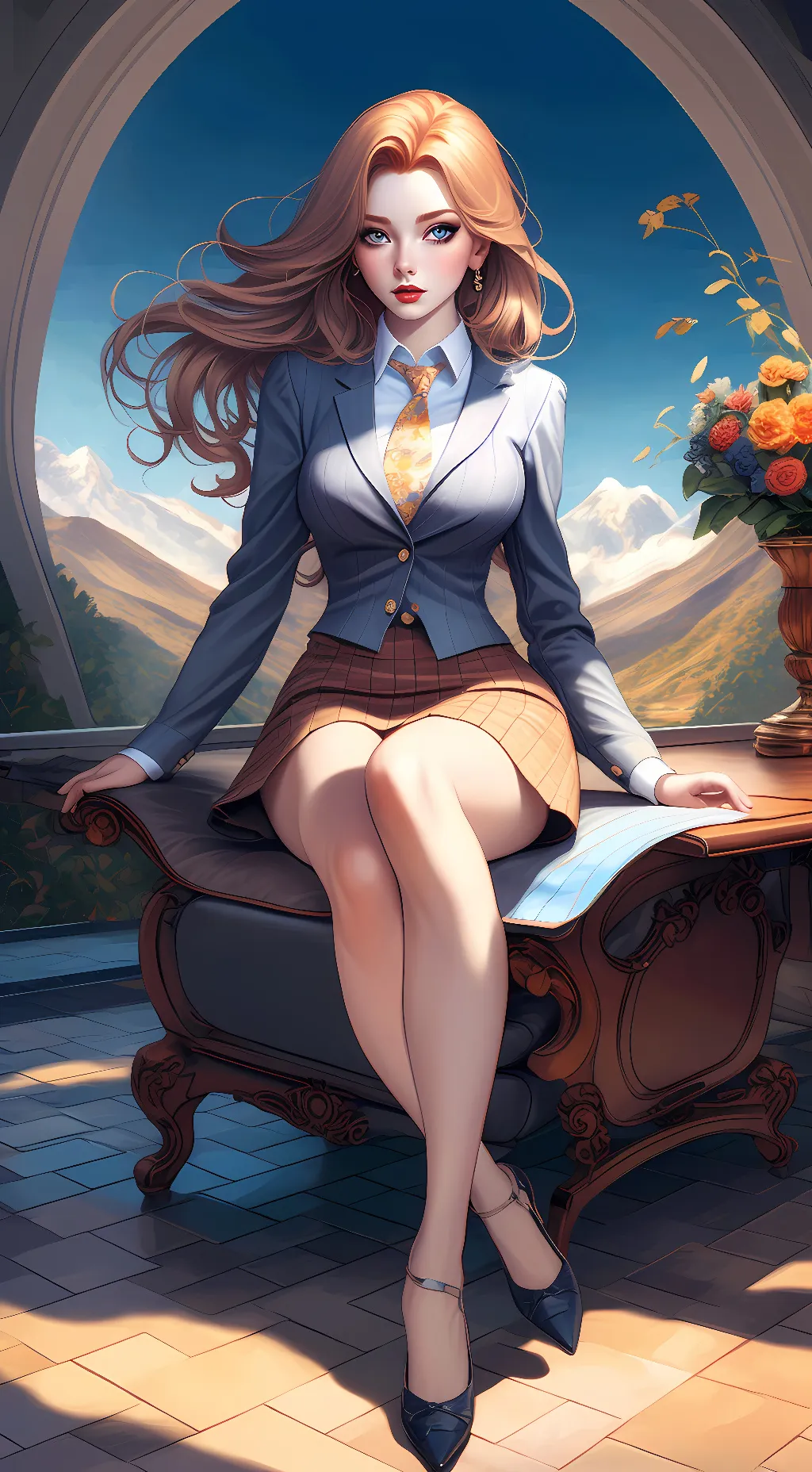 ai character: Jenny Wellington  background