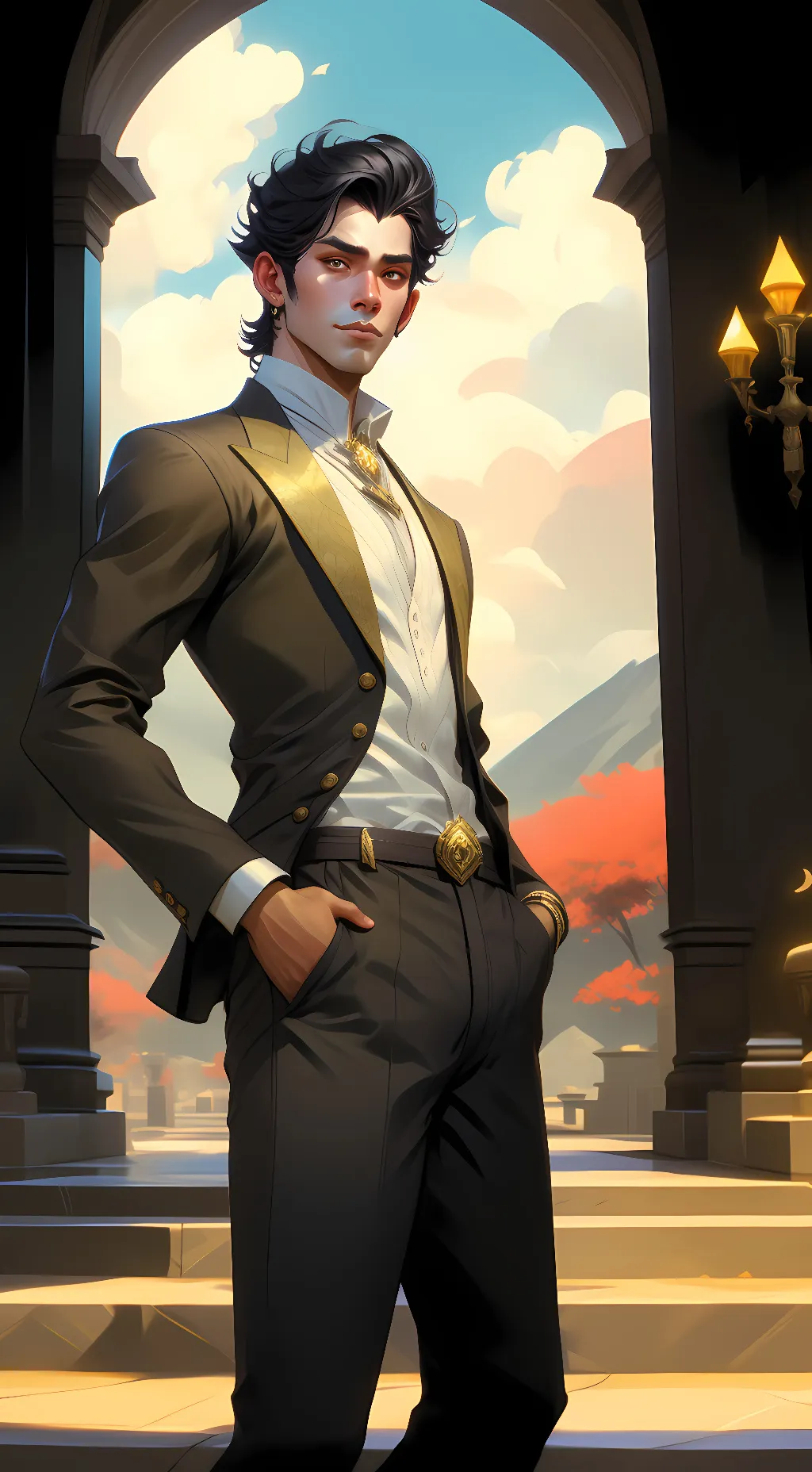 ai character: Cake bfdi background