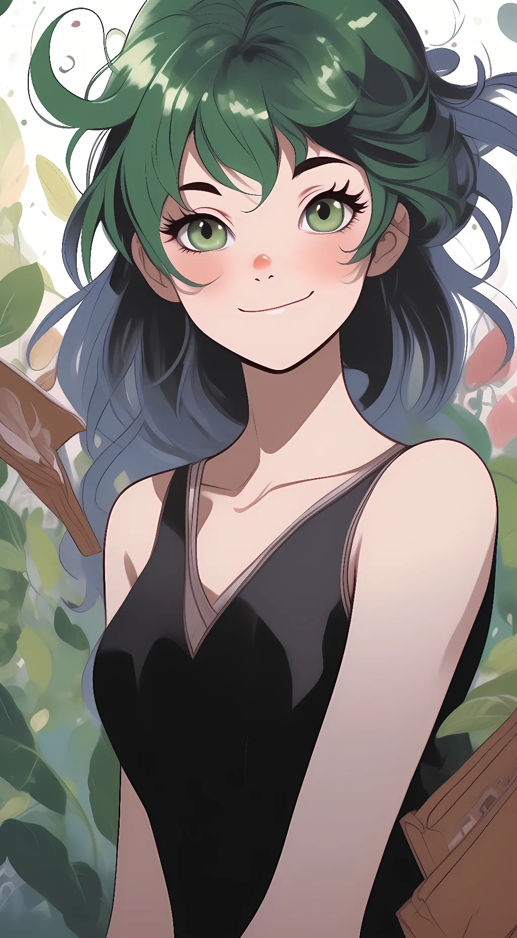 ai character: girl DEKU background