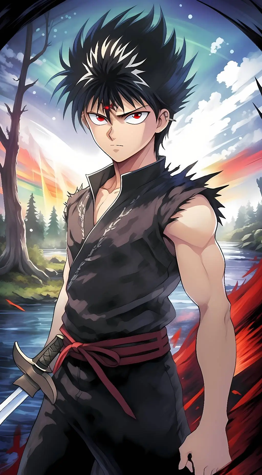 ai character: Hiei background