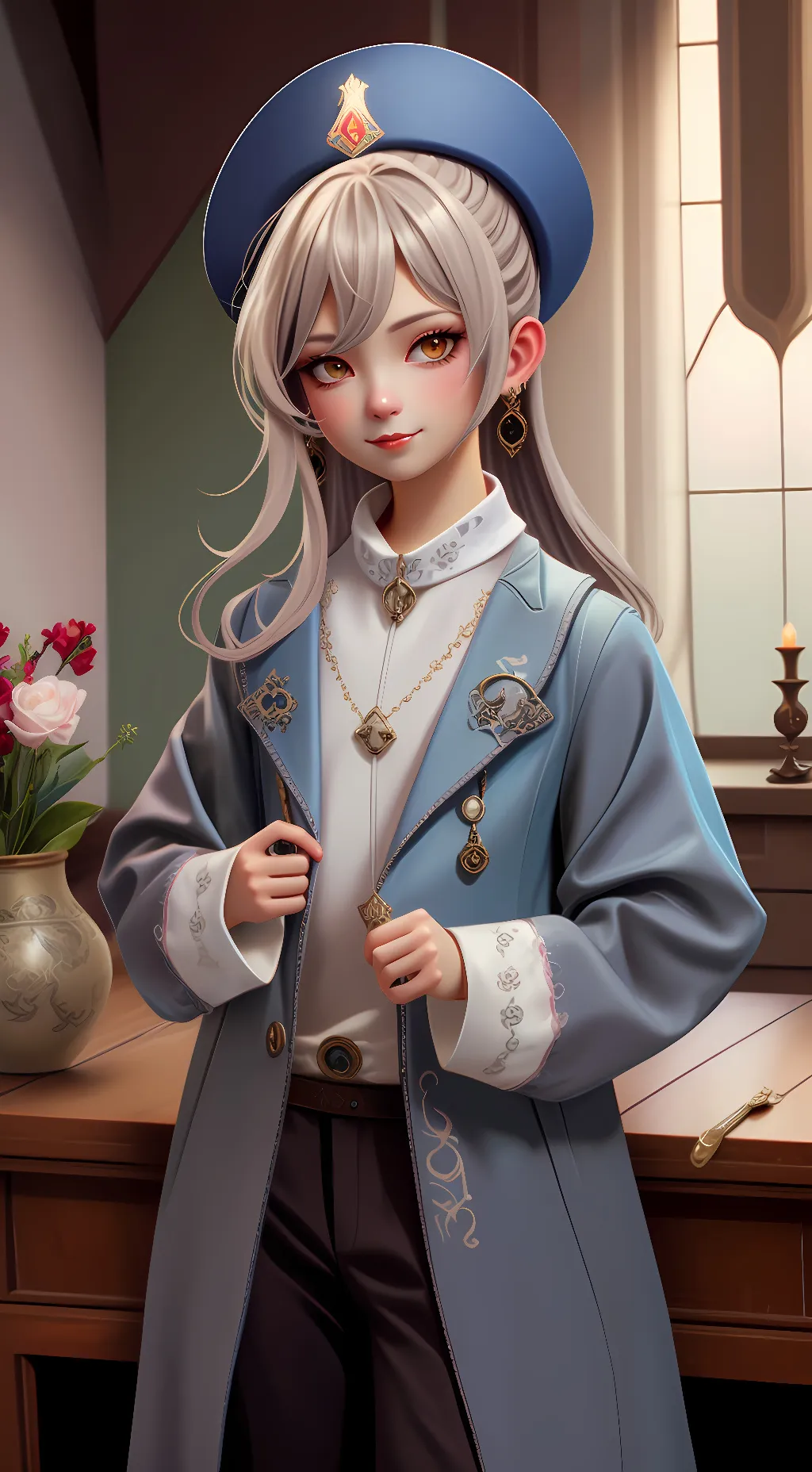 ai character: angel  background