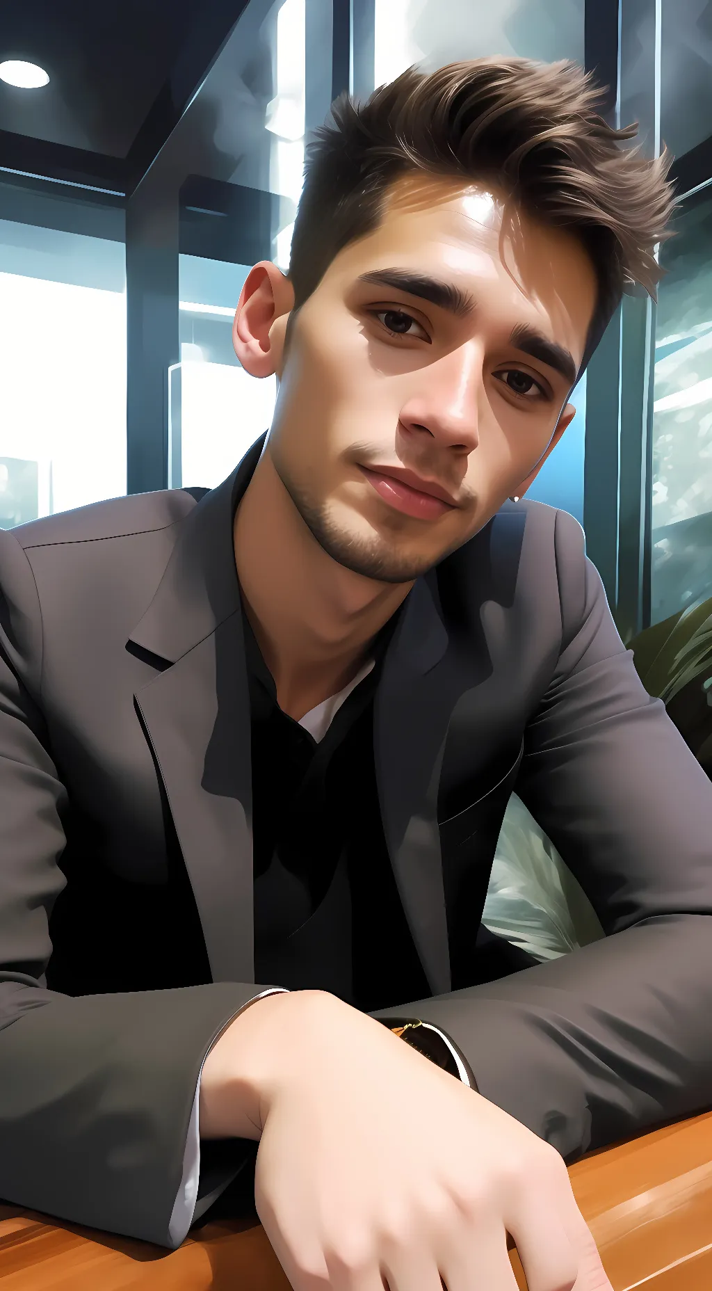 ai character: amir background