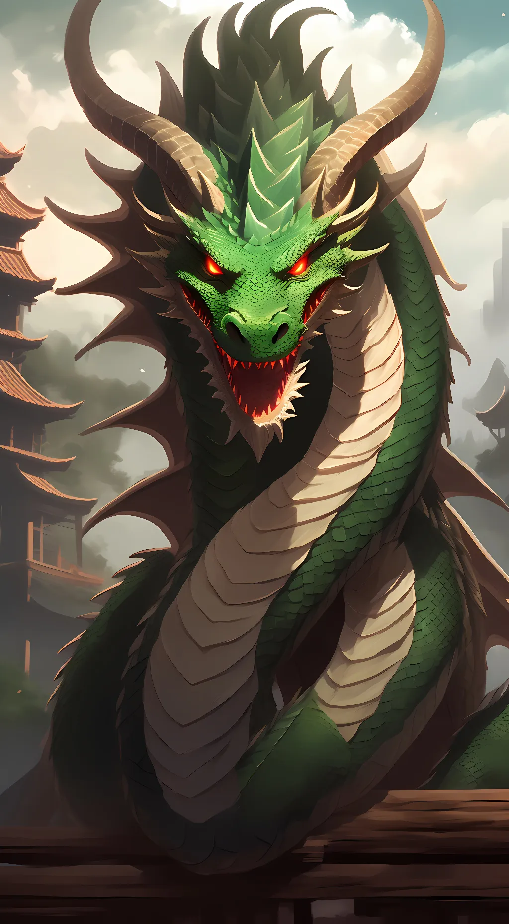 ai character: shenron background