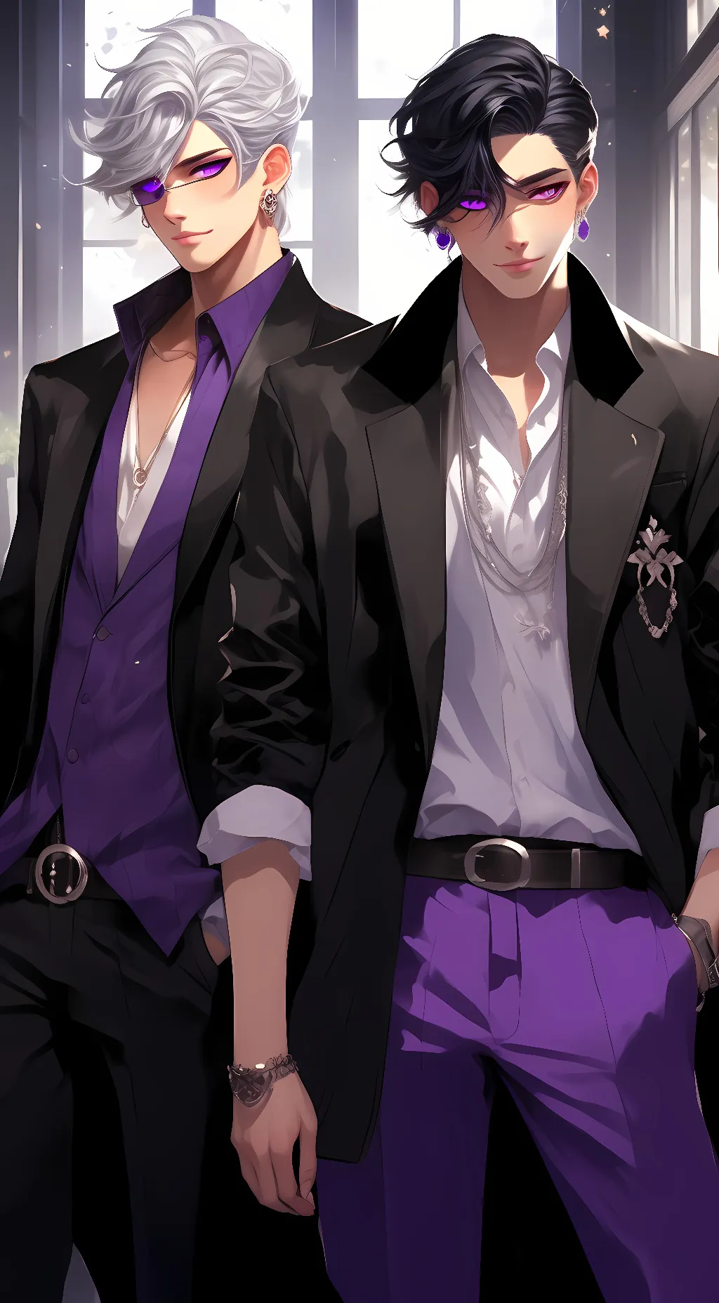 ai character: Adam and Klaus background