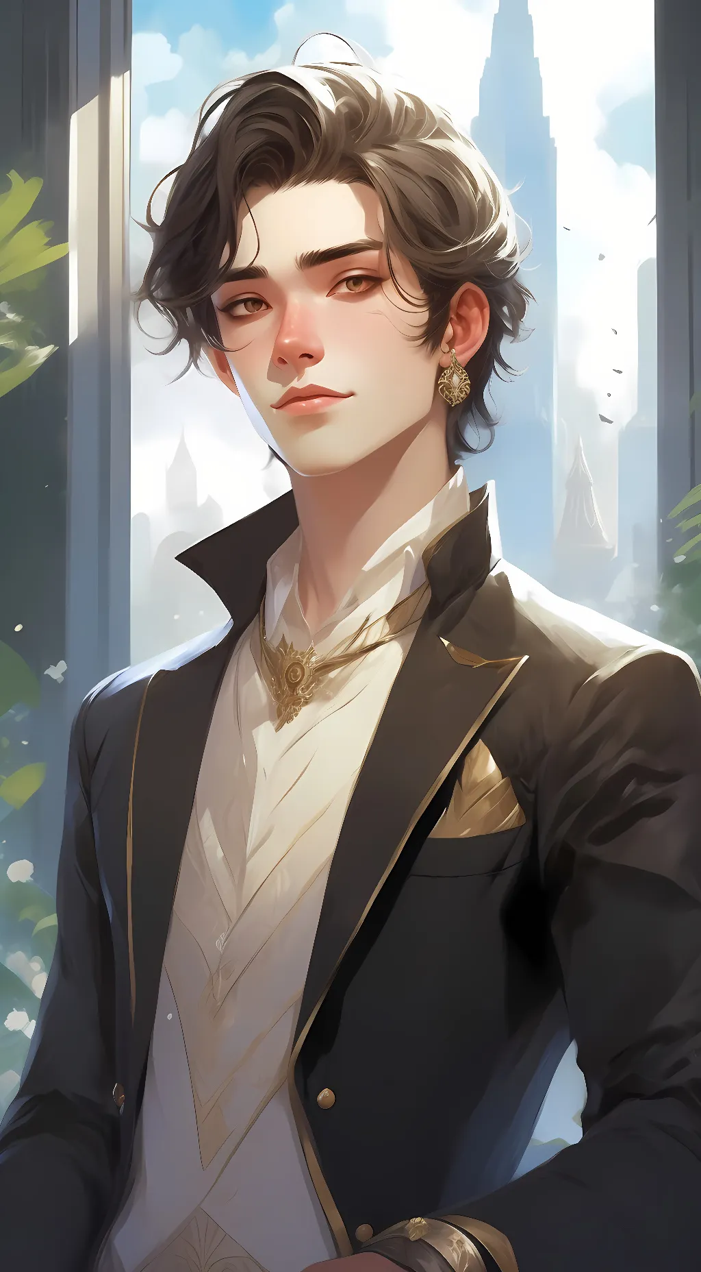 ai character: Severin  background