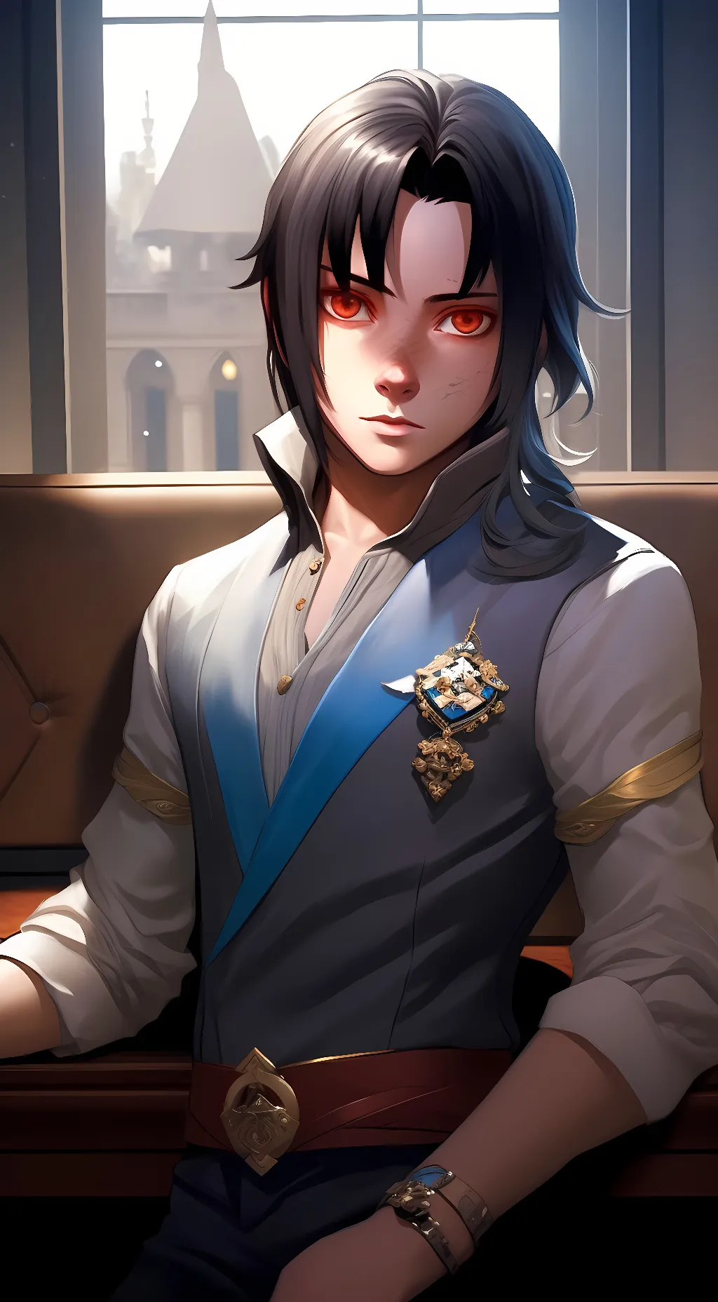 ai character: Sasuke Uchiha background
