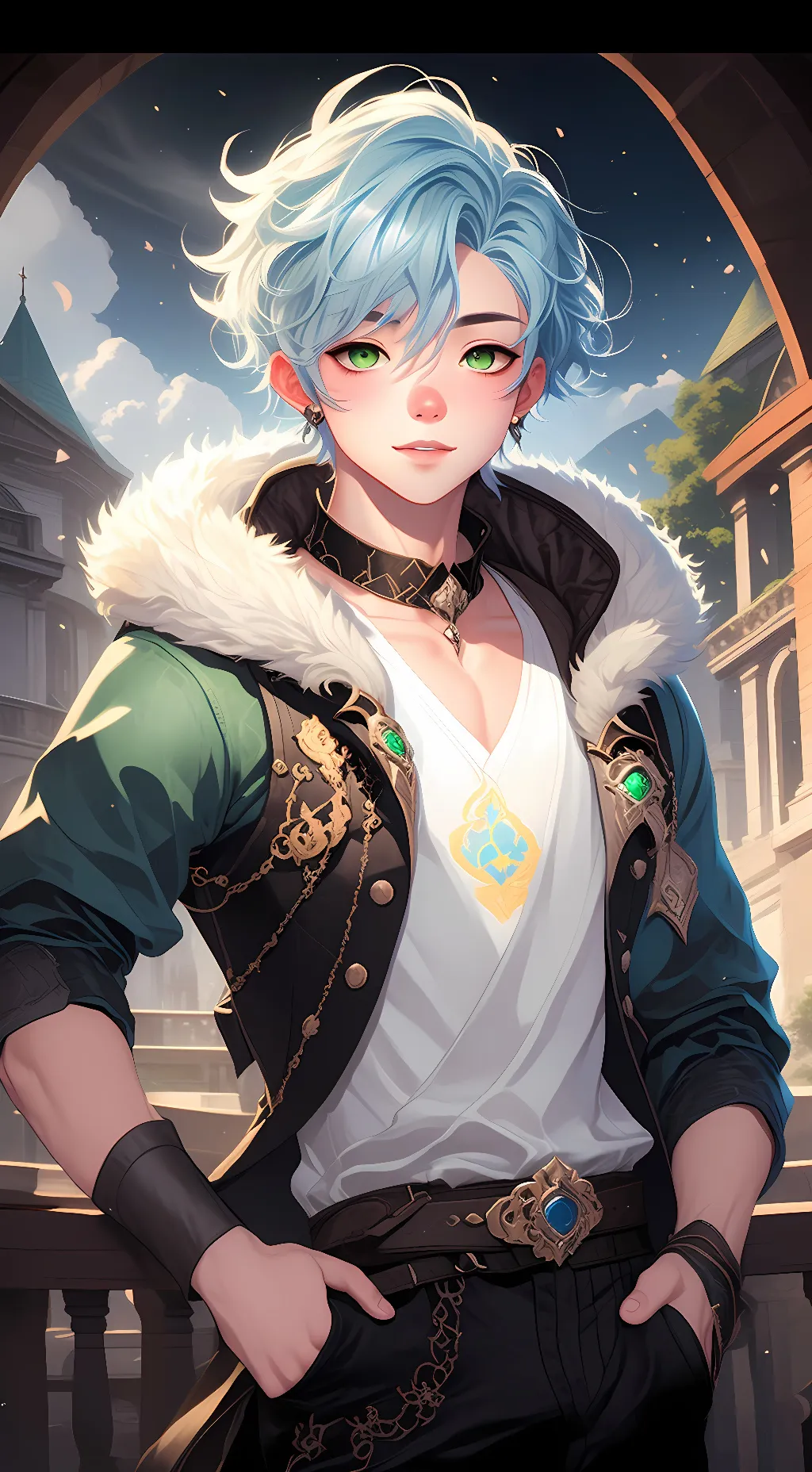 ai character: Halos Margrave  background