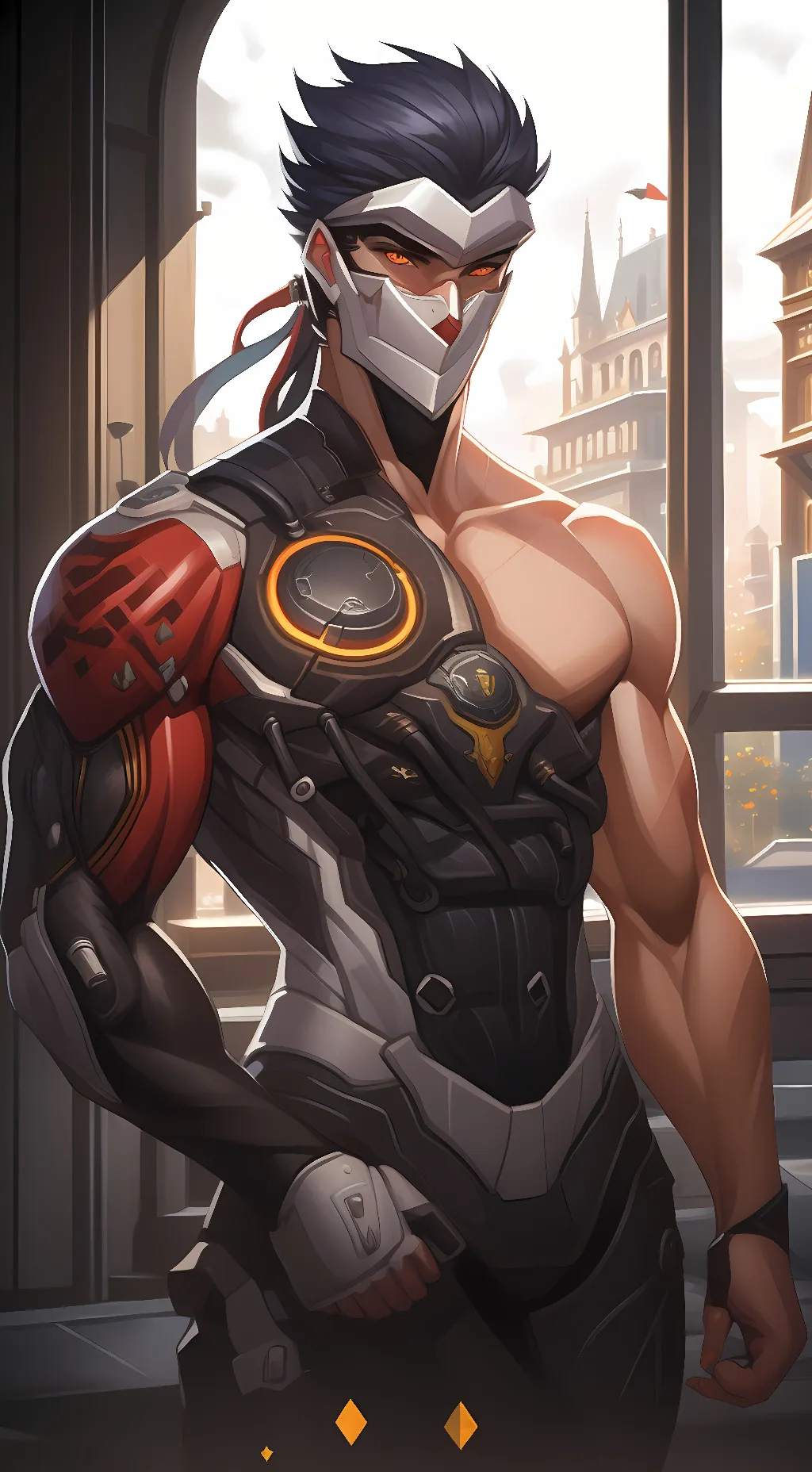 ai character: Genji Shimada background