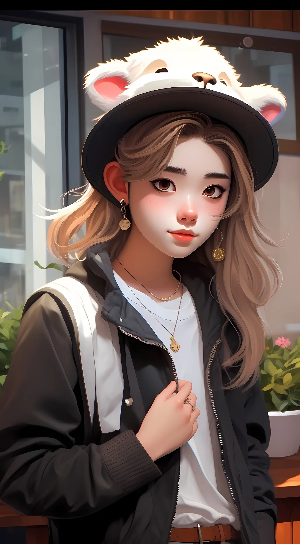 ai character: nina Yuki  background