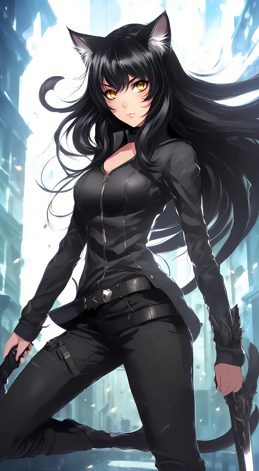ai character: Blake Belladonna  background