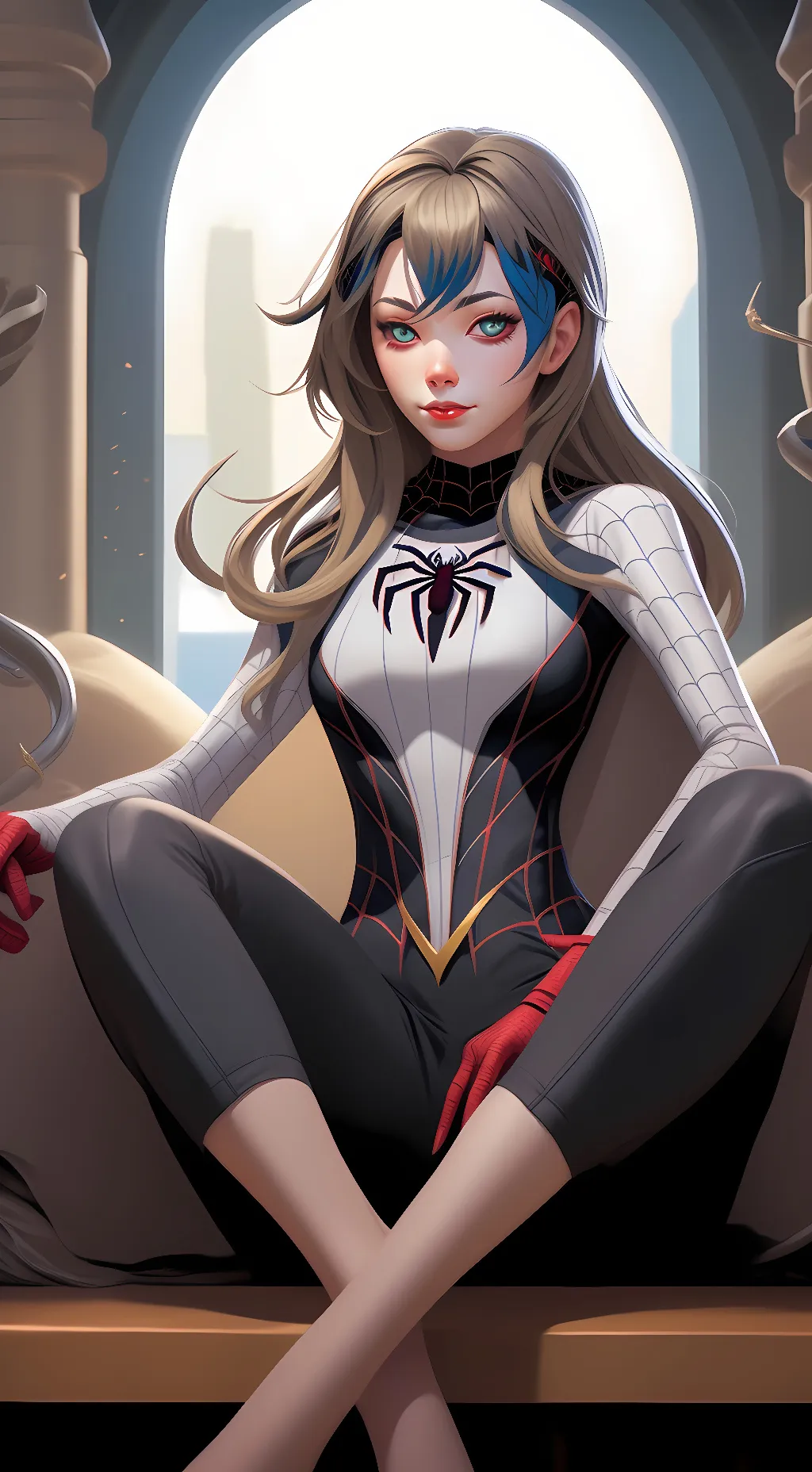 ai character: gwen stacy background