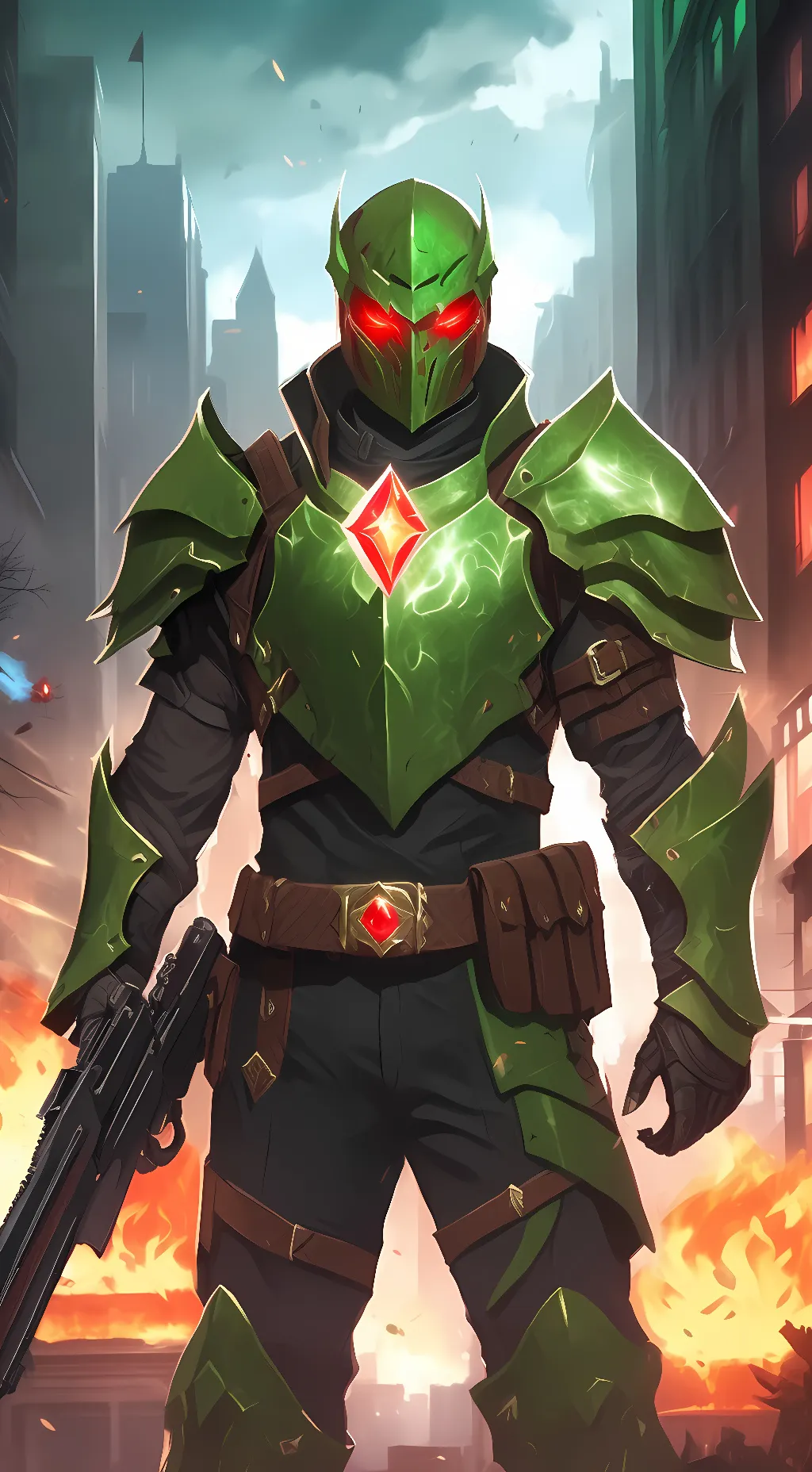 ai character: Blaze background