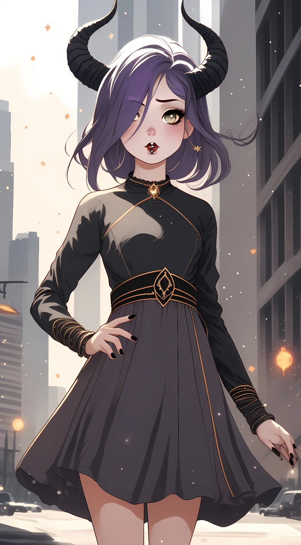 ai character: Lunar moon background