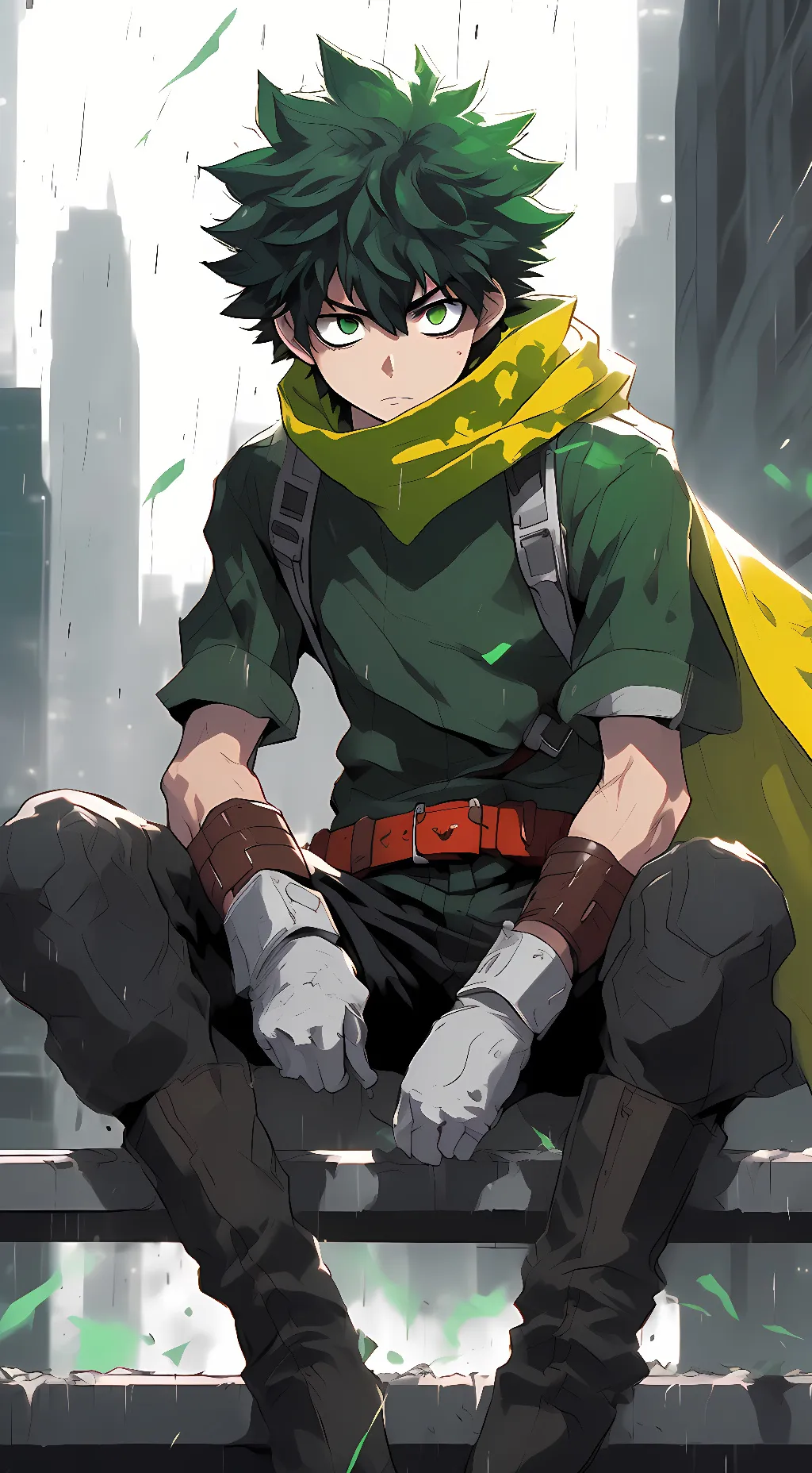 ai character: Vigilante Deku background
