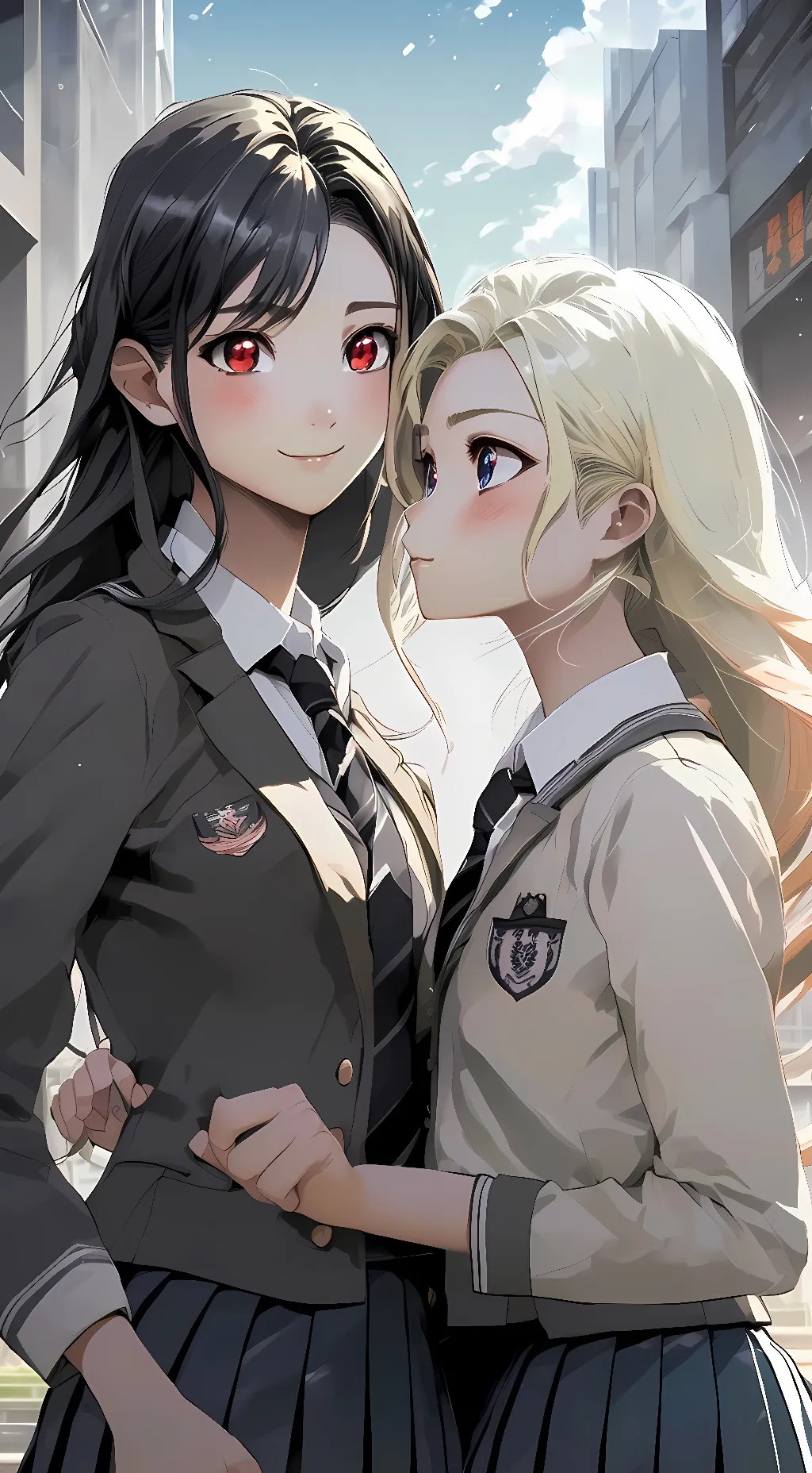 ai character: Faith and Scarlett background