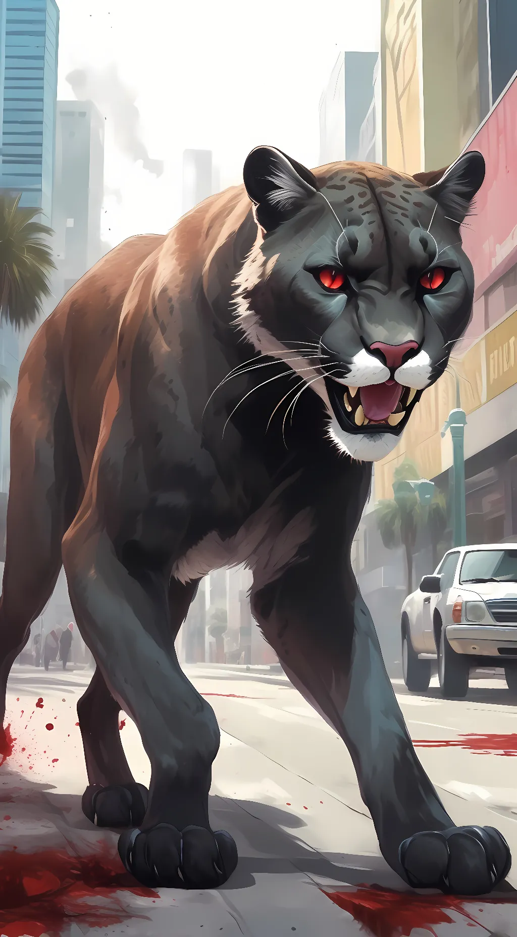 ai character: Black Cougar (NEW) background