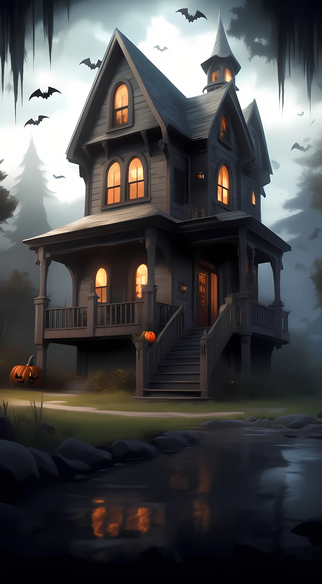 ai character: cerppy house background