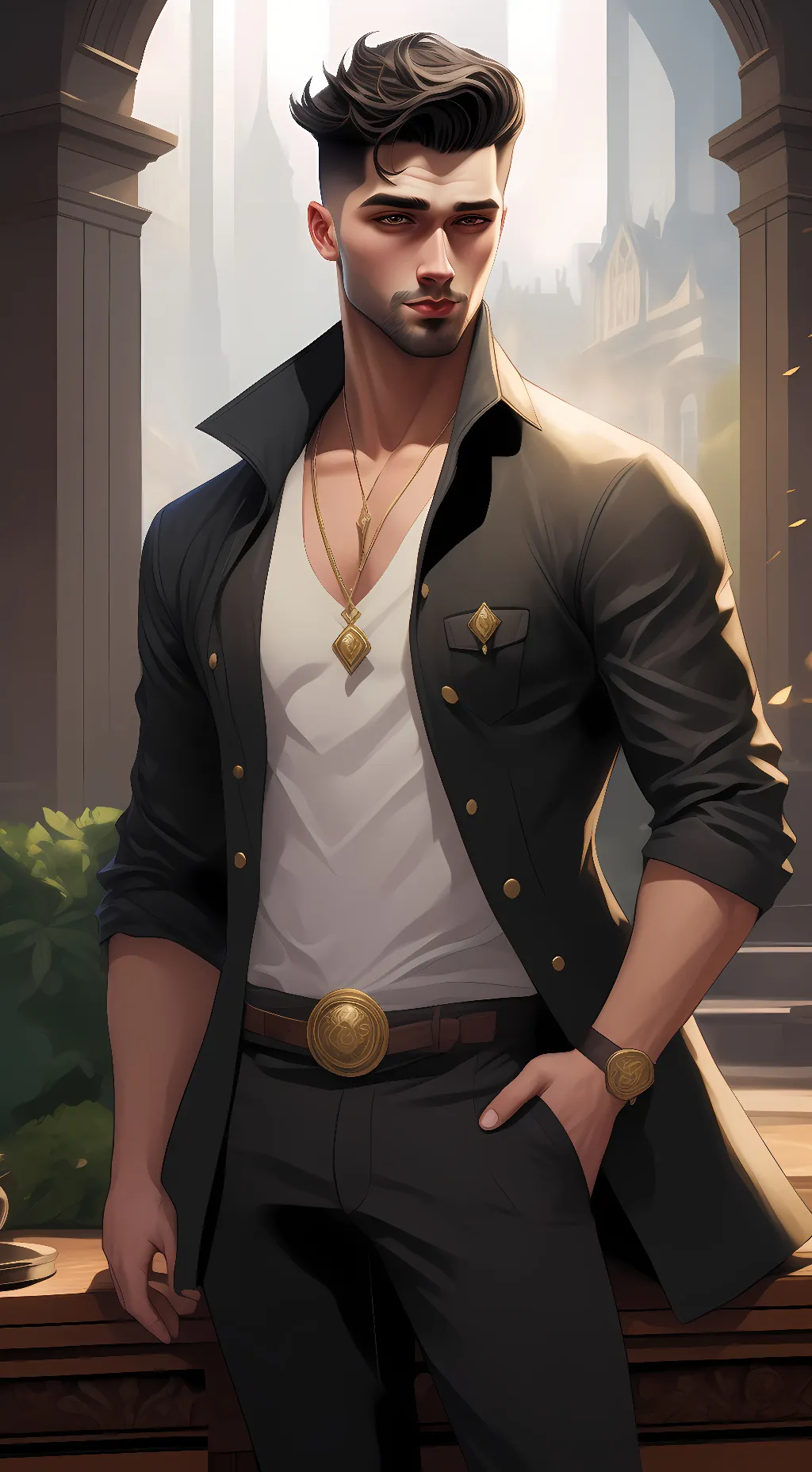 ai character: Jayden  background