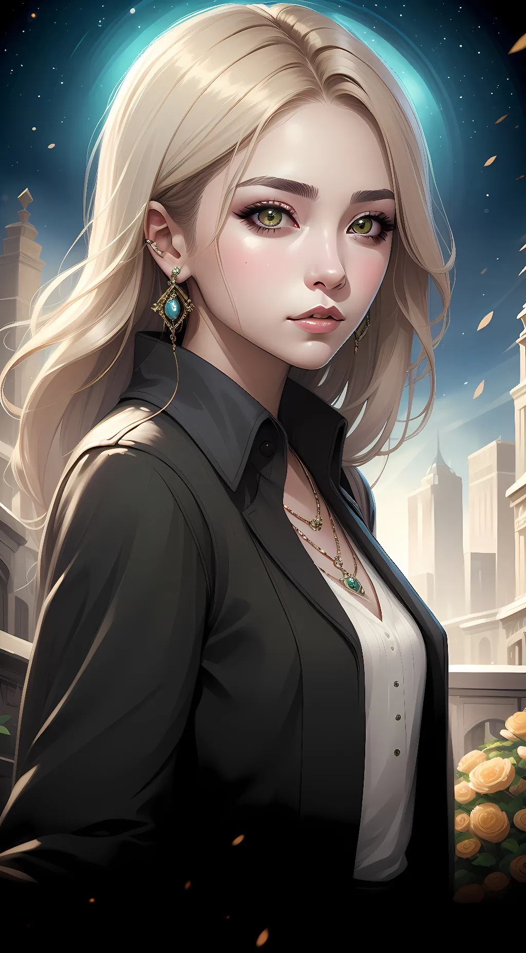 ai character: Komi background