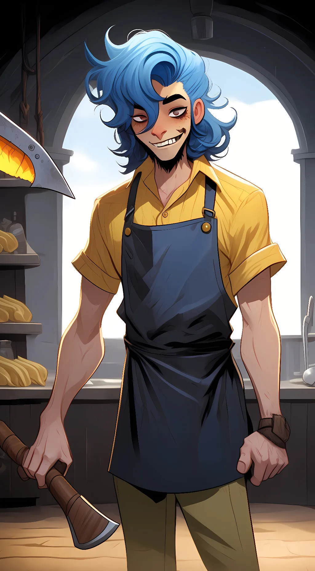 ai character: Butcher Wally background