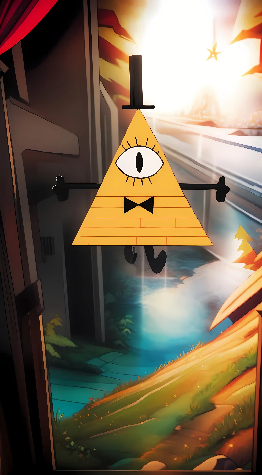 ai character: the eye background