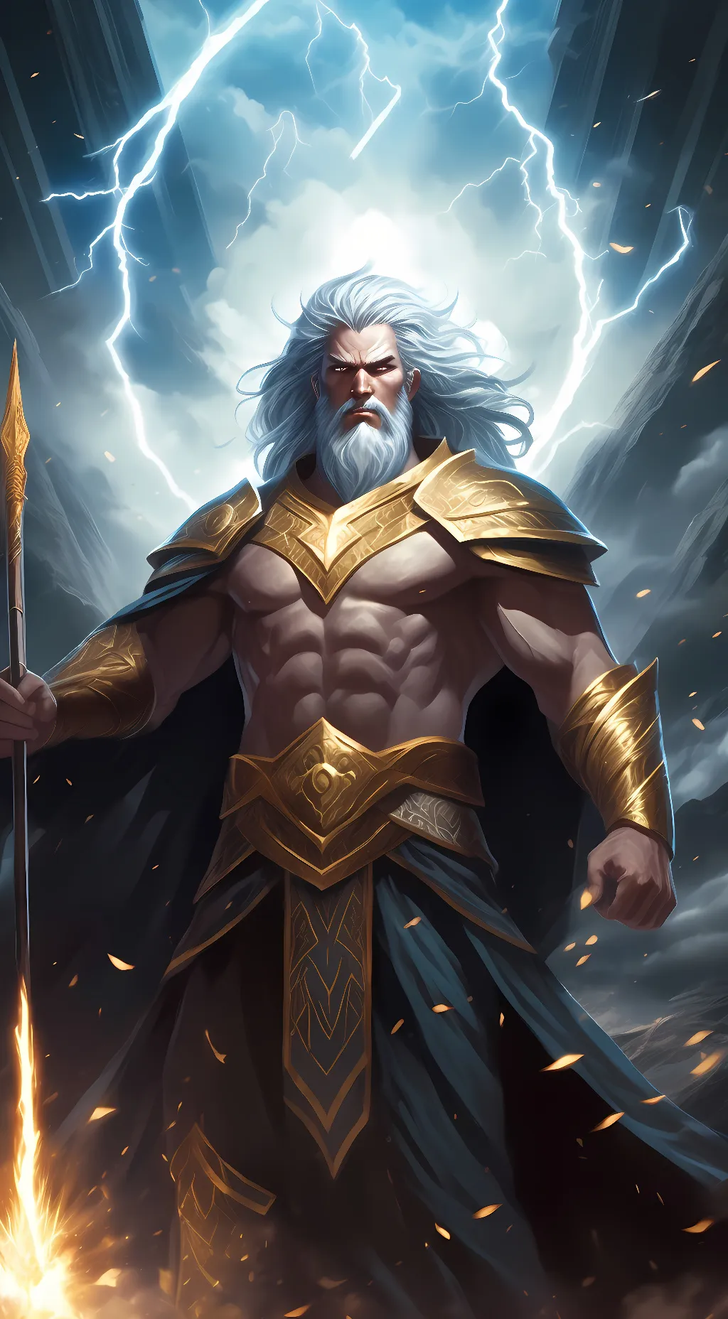 ai character: Zues background