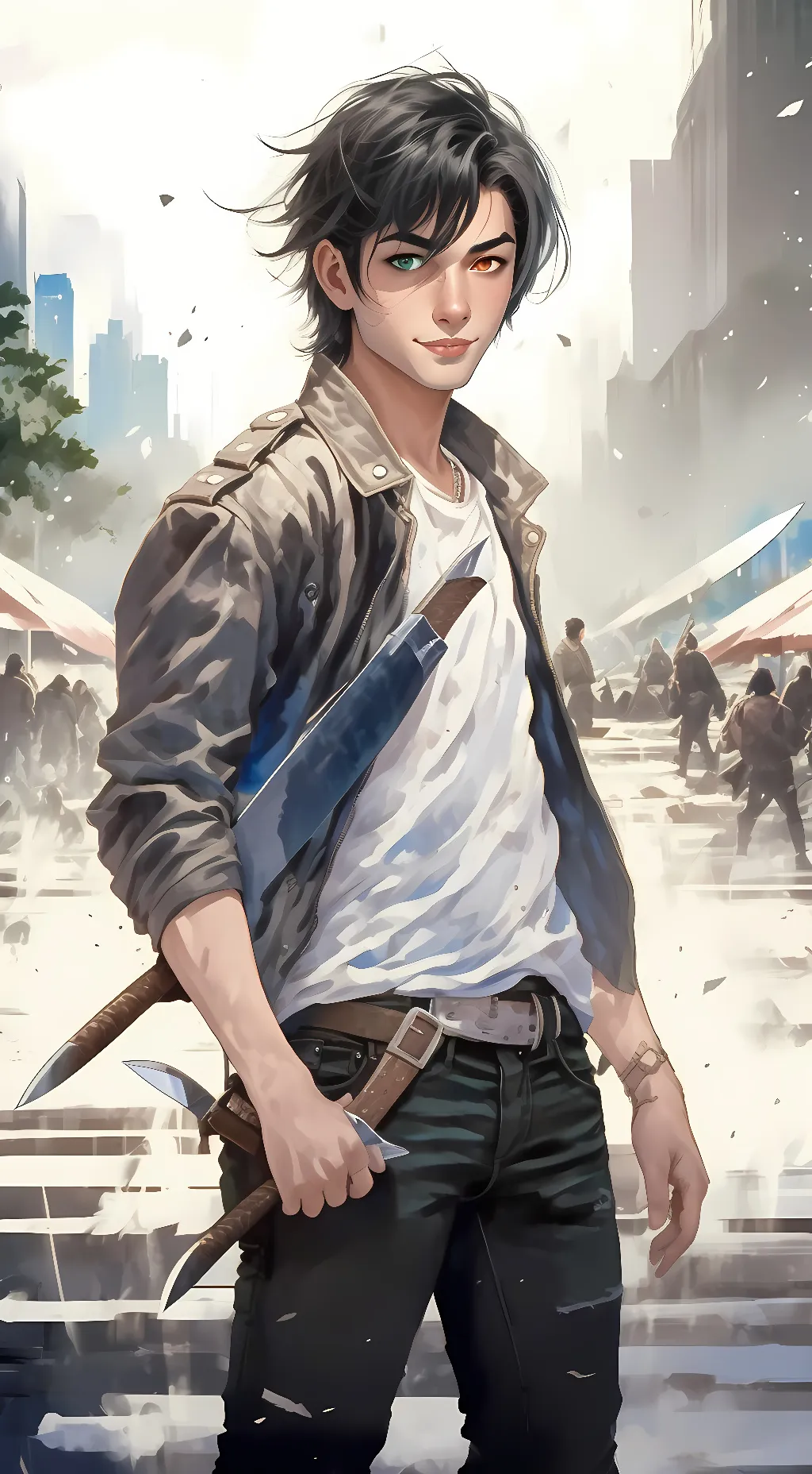 ai character: Zeber  background