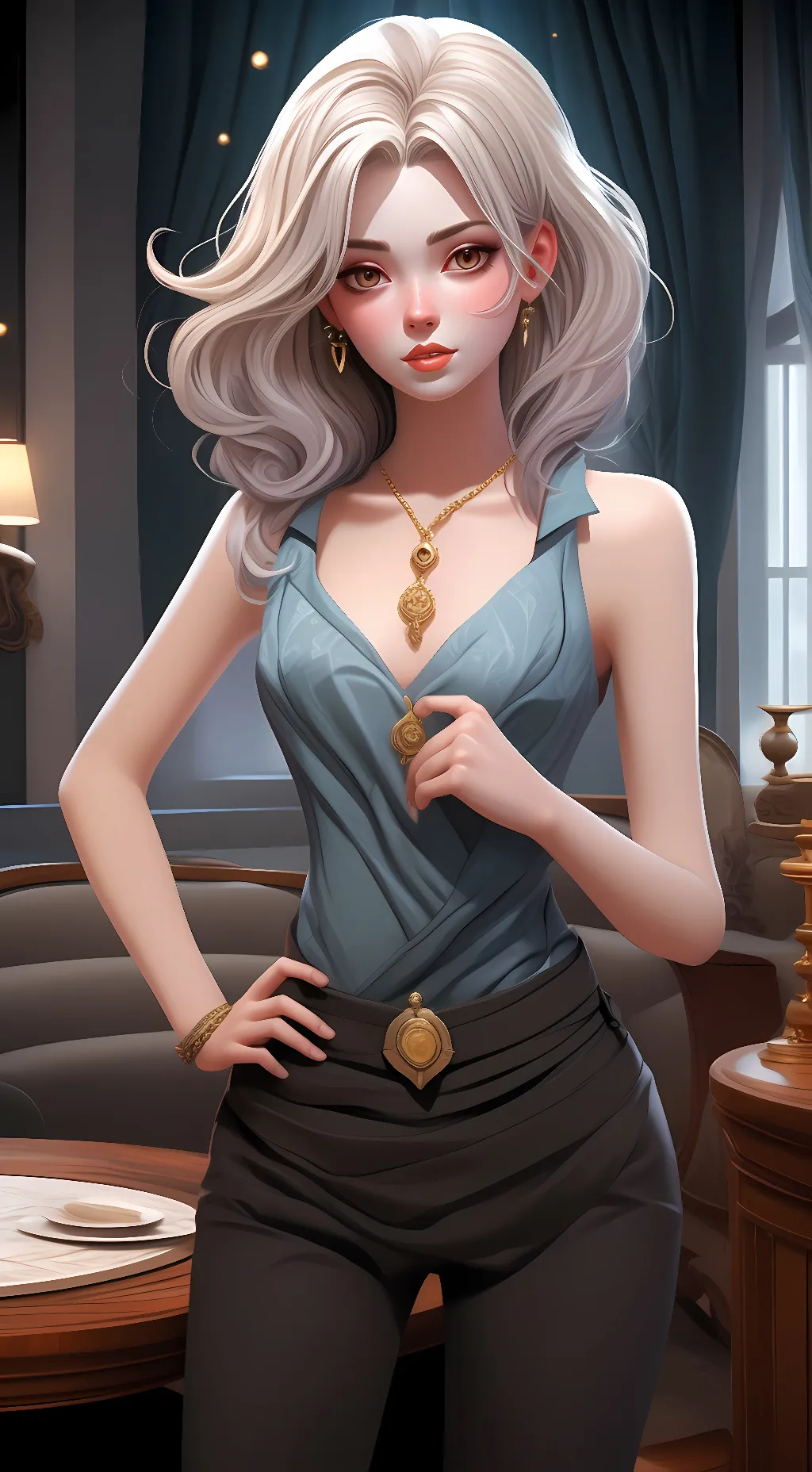 ai character: your girlfriend  background