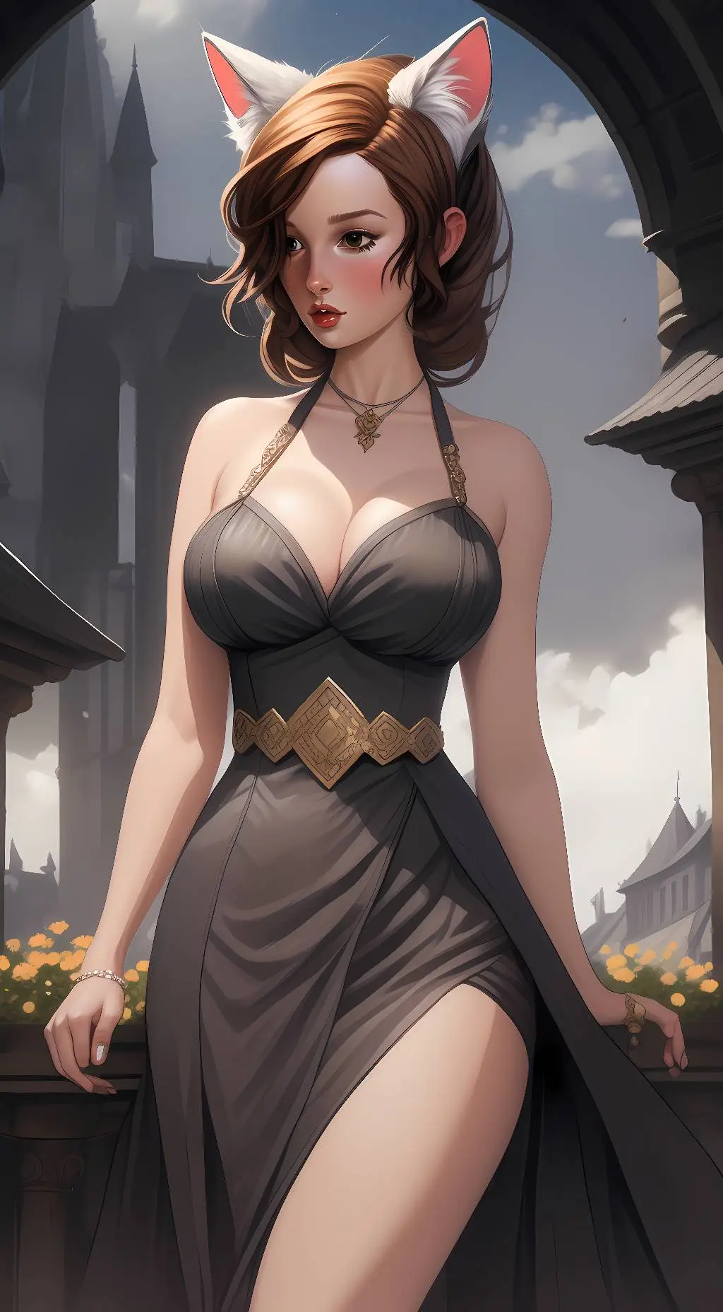 ai character: Caroline Santiago background