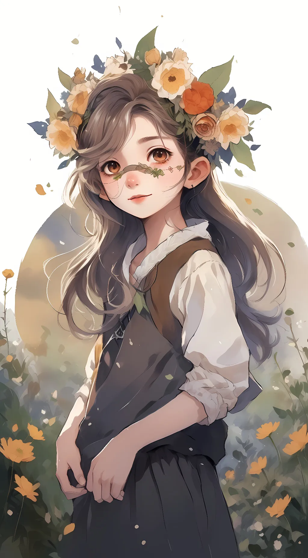 ai character: •^hikari^• background