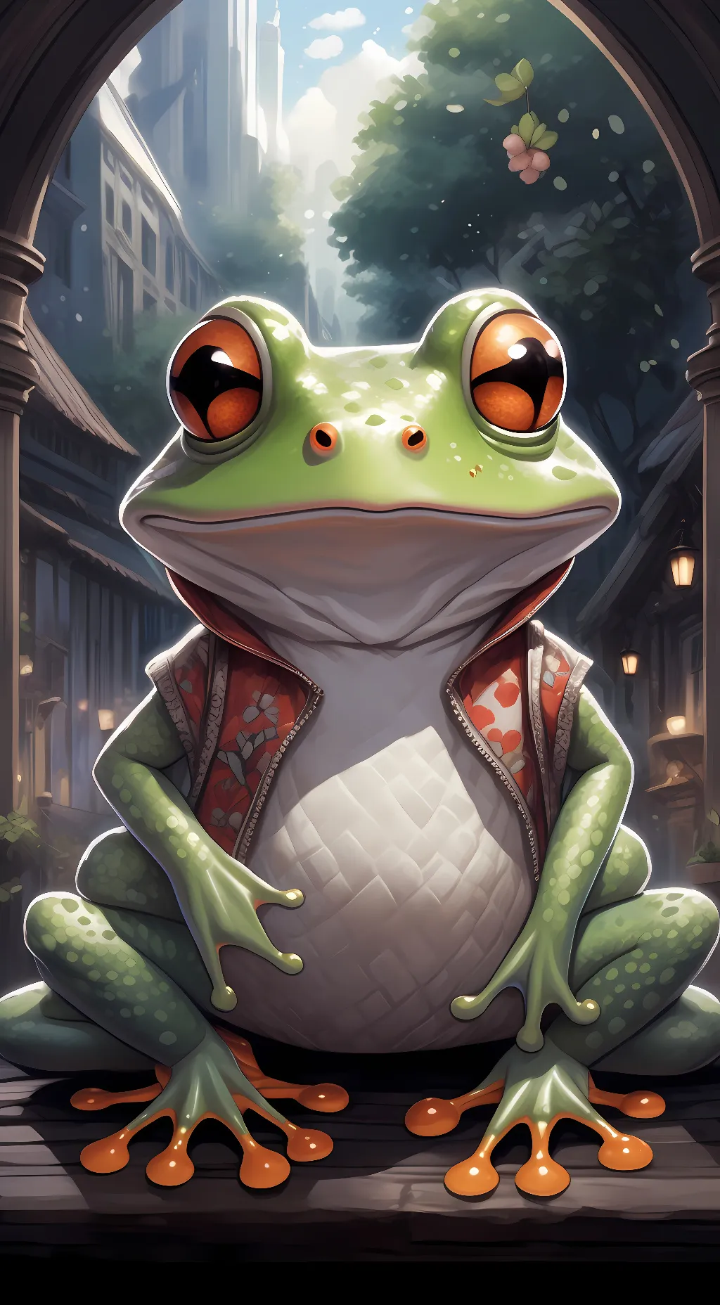 ai character: Keropi background