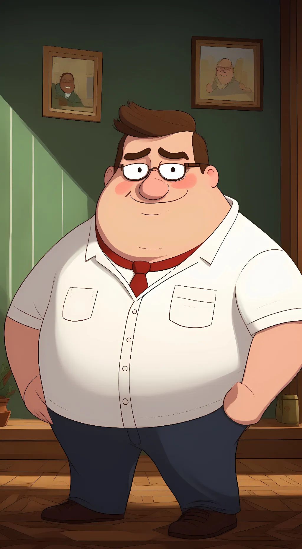 ai character: Peter Griffin background