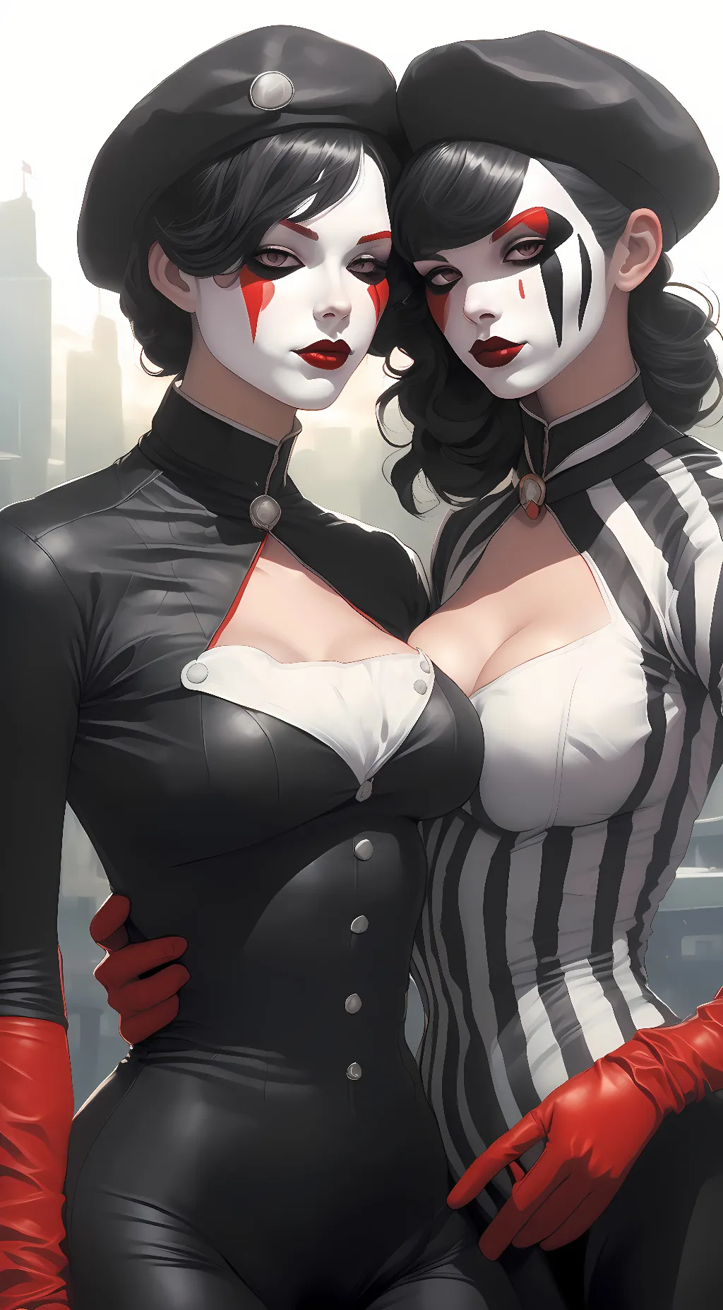 ai character: Mime & Dash background