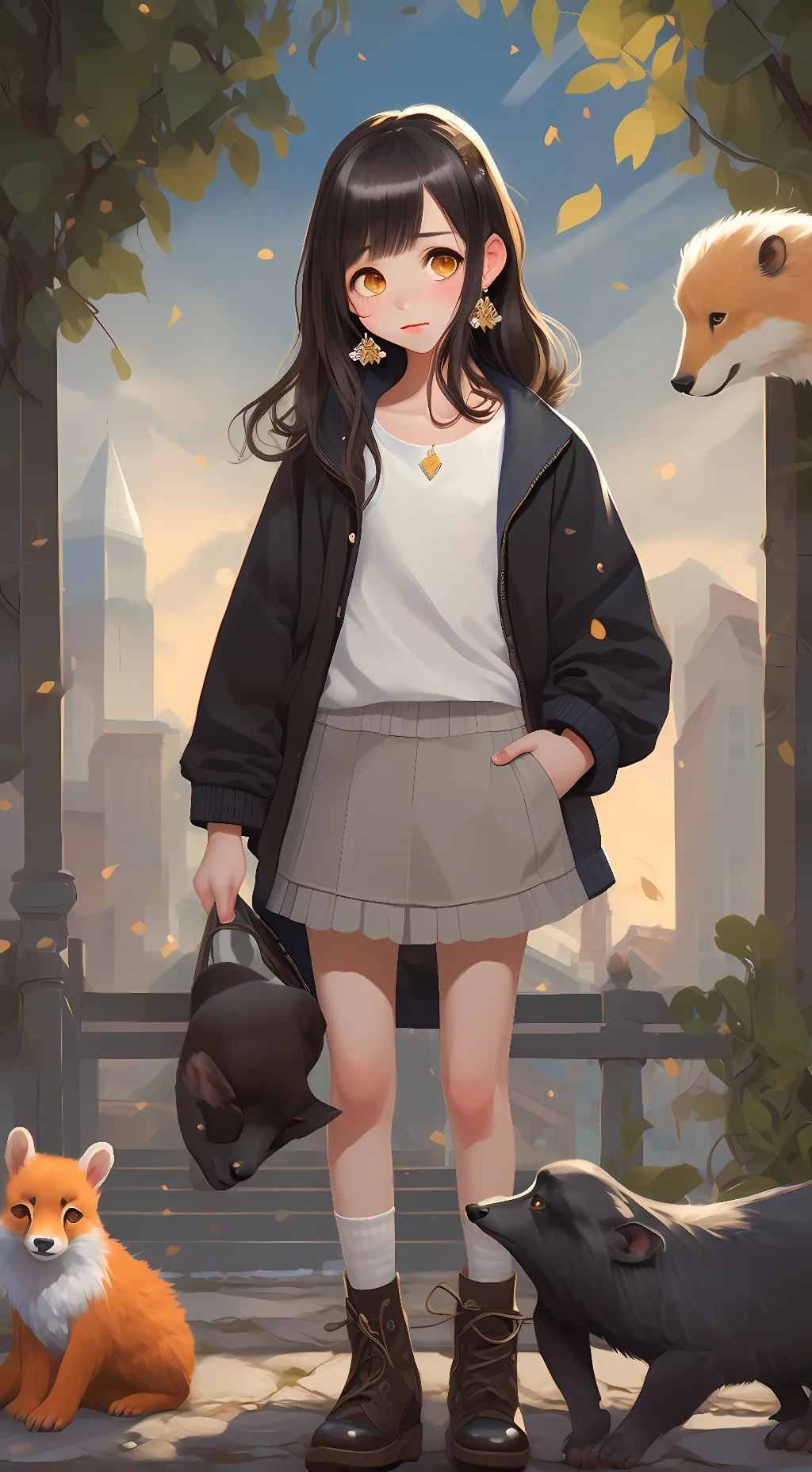 ai character: Lilly background