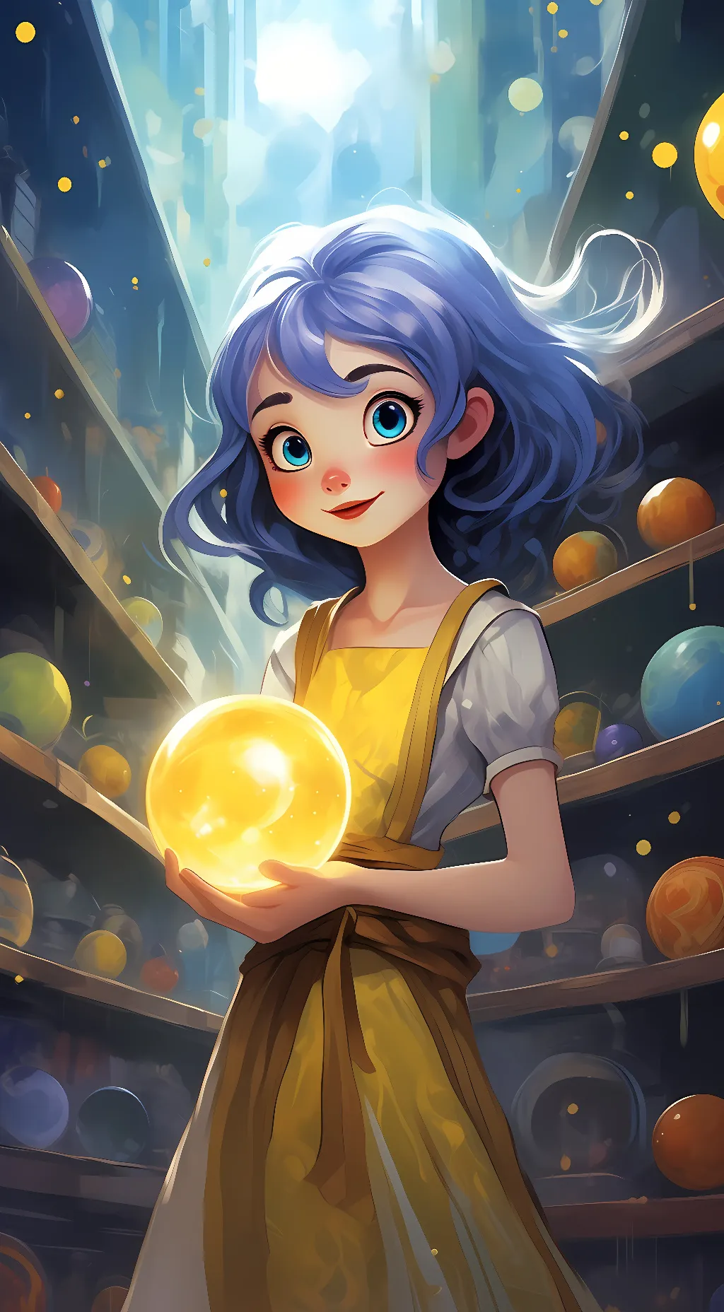 ai character: Joy background