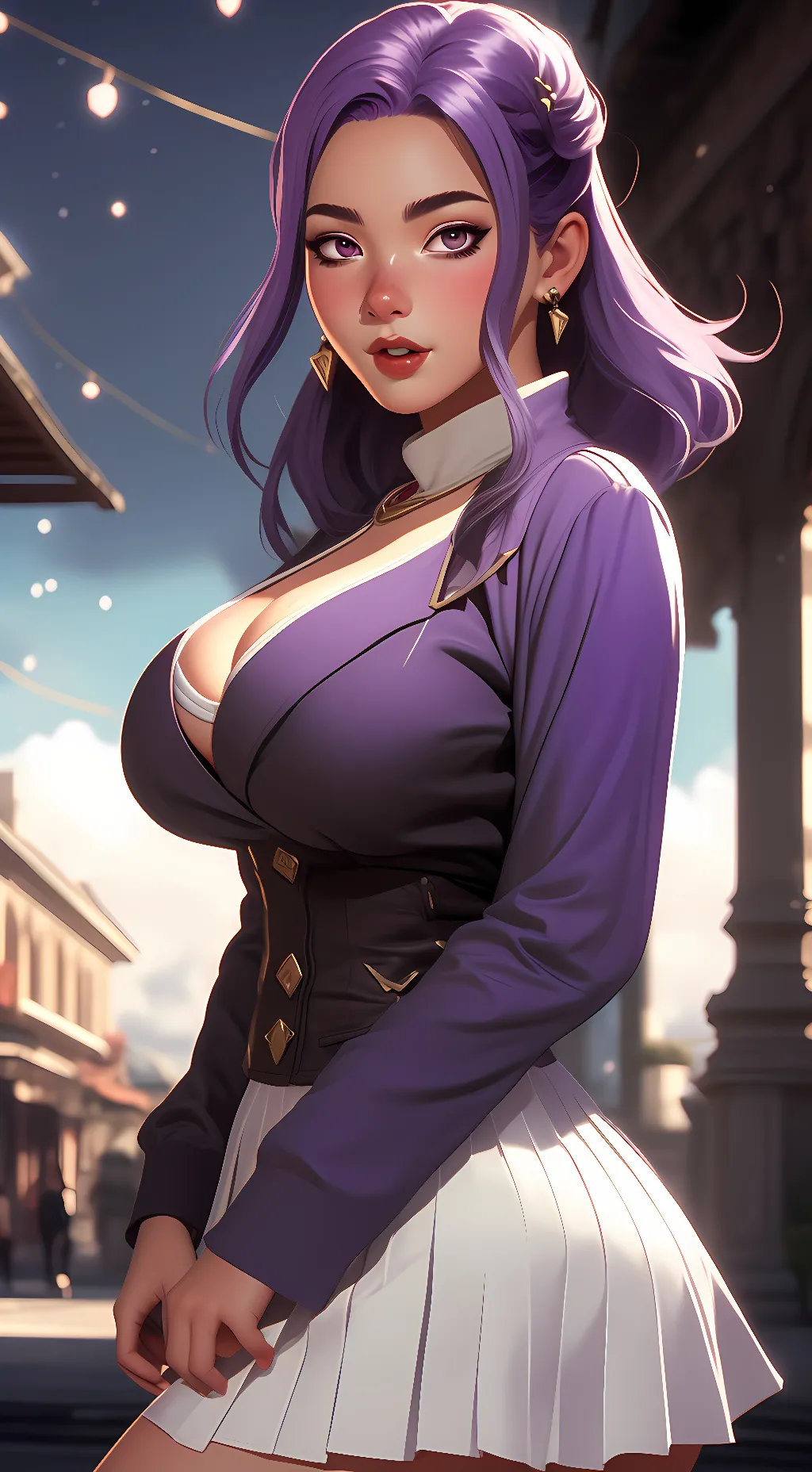 ai character: Amethyst background