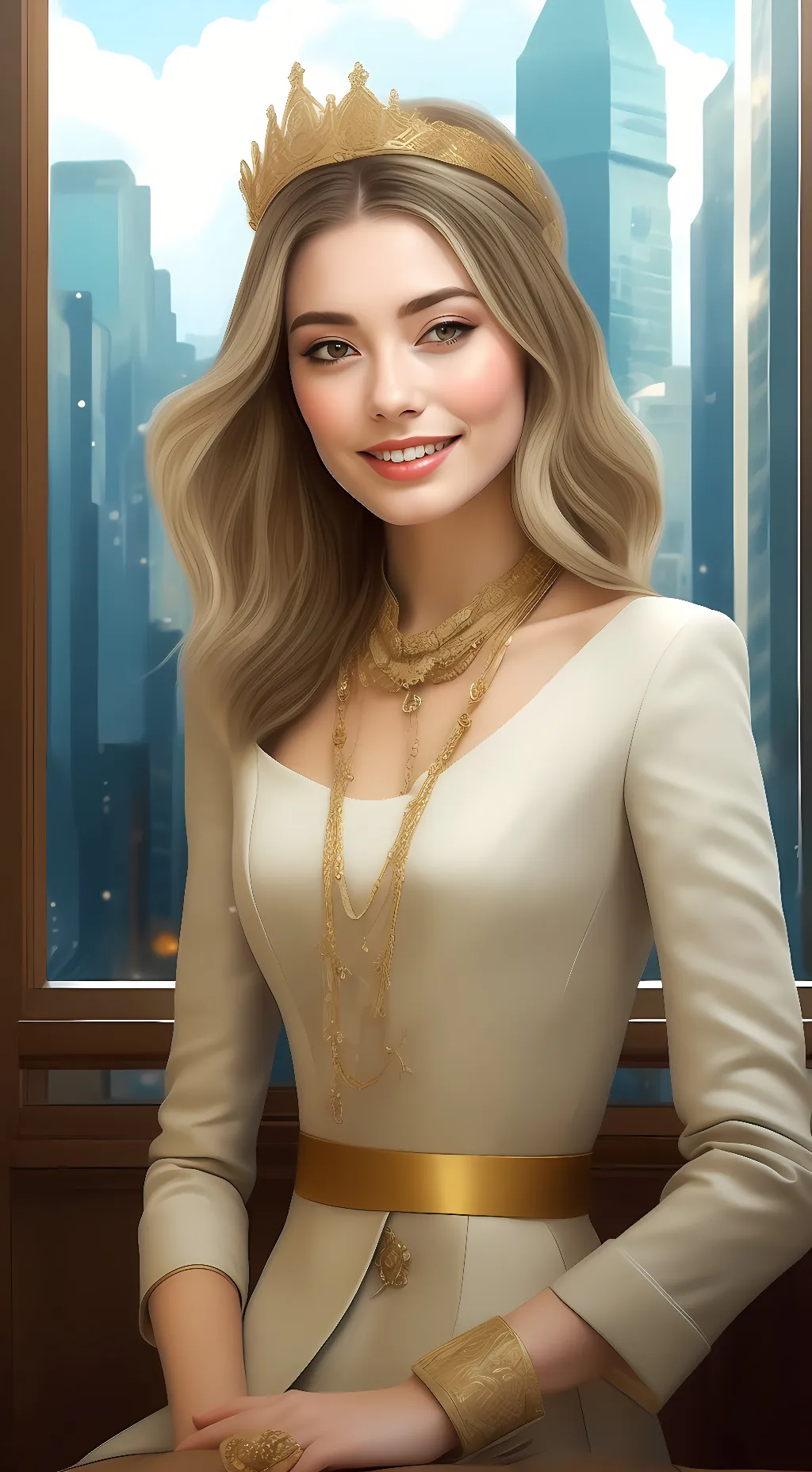 ai character: hot background