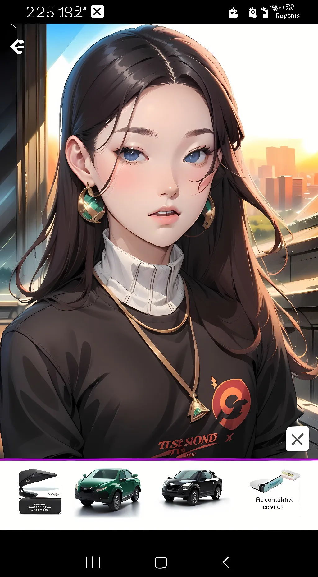 ai character: sexy background
