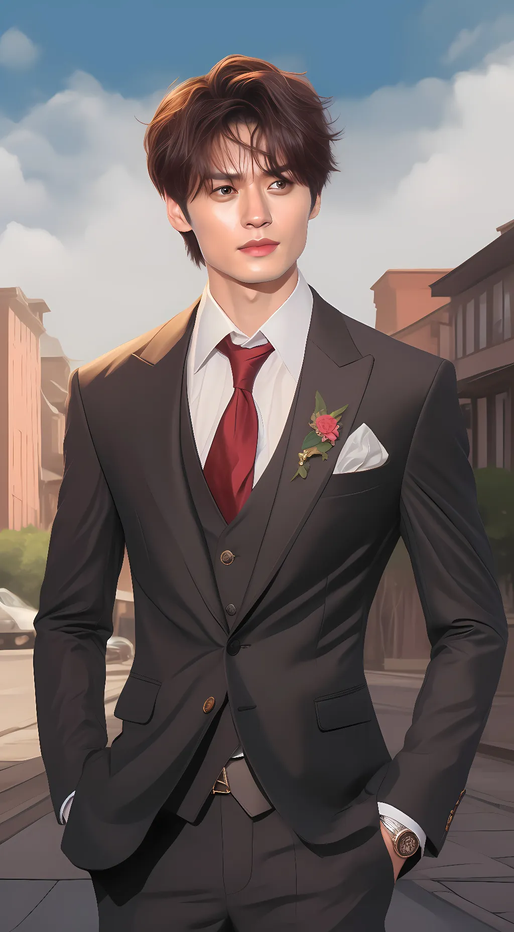 ai character: Lee Know background